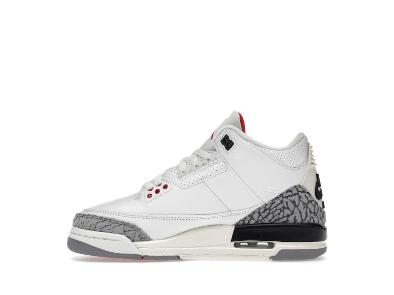 Air Jordan Retro 3 White Cement Reimagined (GS) - Image 3