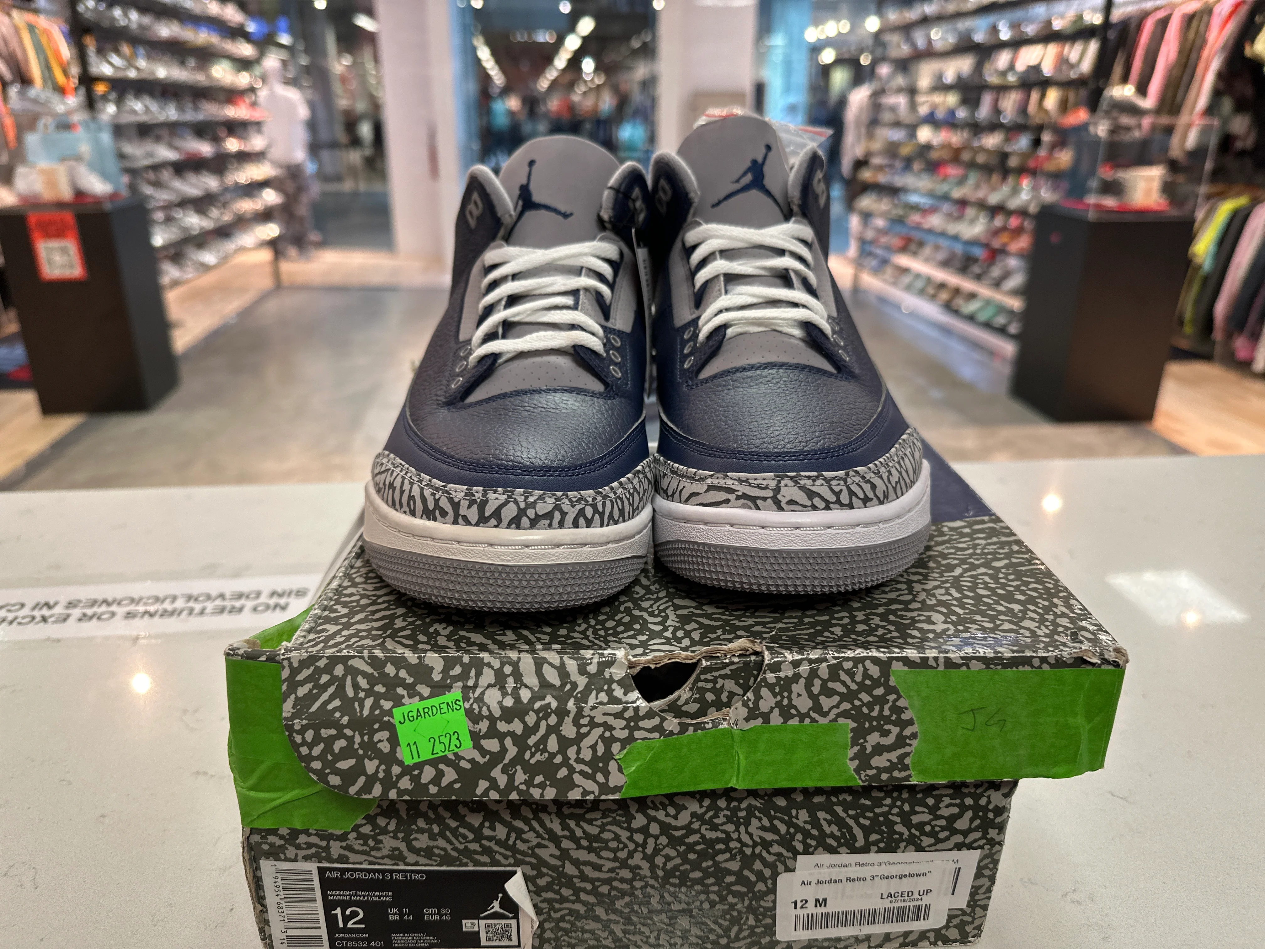 Air Jordan Retro 3"Georgetown" Conditional - Image 3