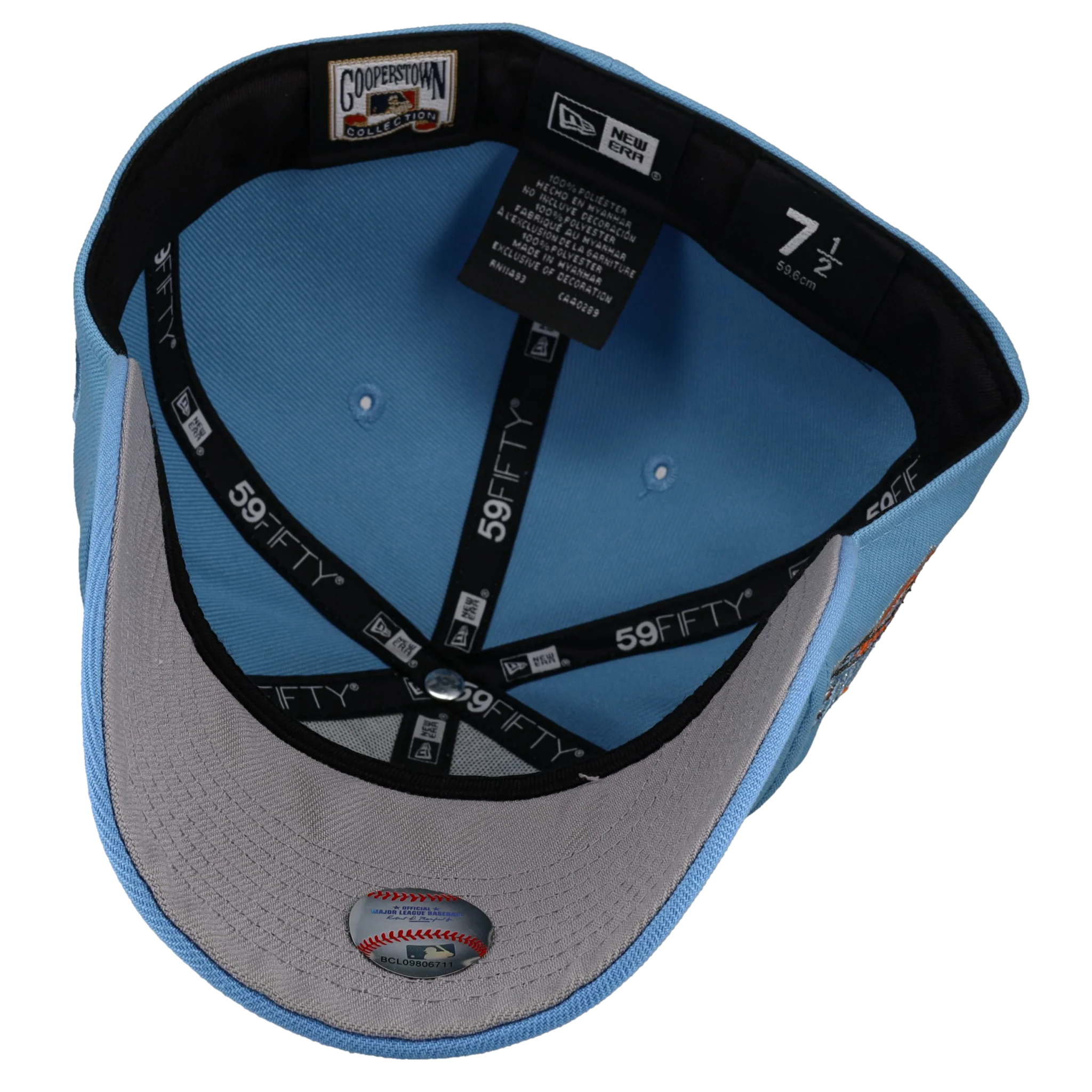 Anaheim Angels 1989 All Star Game Metallic Sky 59Fifty Fitted Hat - Image 3