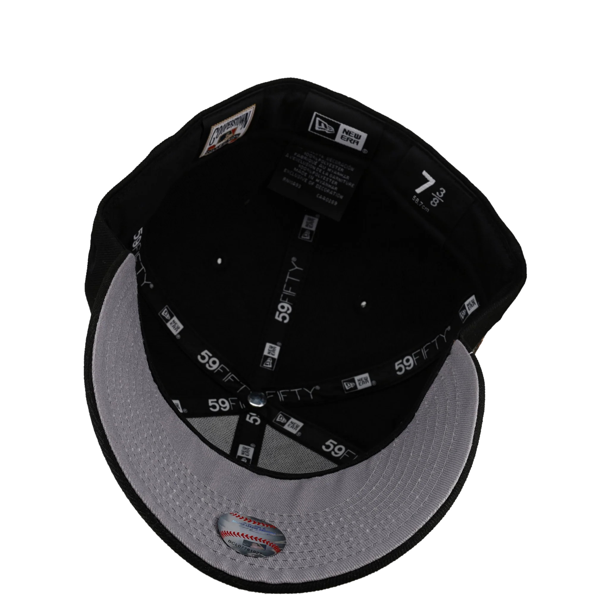 Anaheim Angels 50th Anniversary "Smoked Pine Crest" Metallic 59Fifty Fitted Hat - Image 3