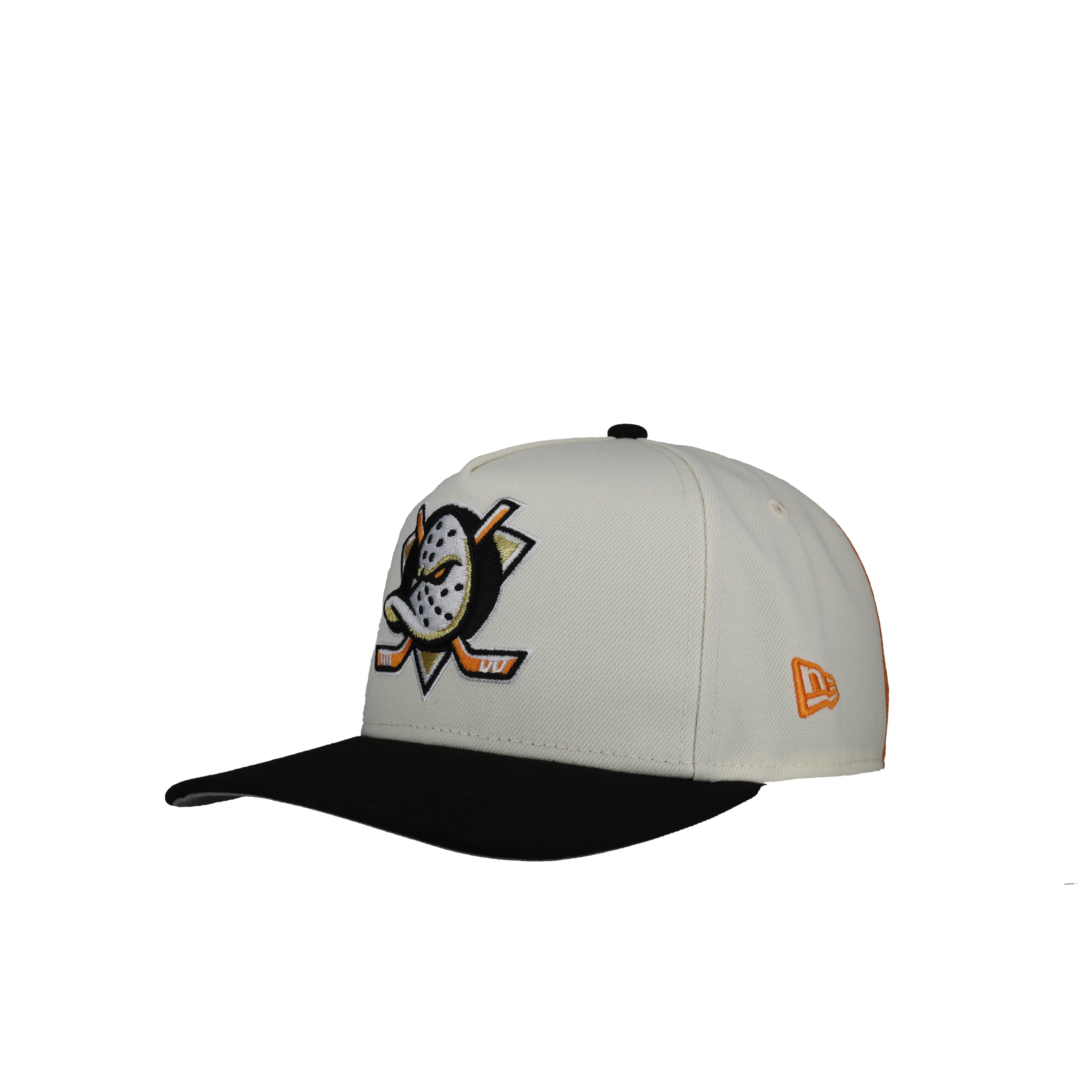 Anaheim Mighty Ducks White/Orange 9Fifty A Frame Snapback Hat - Image 5