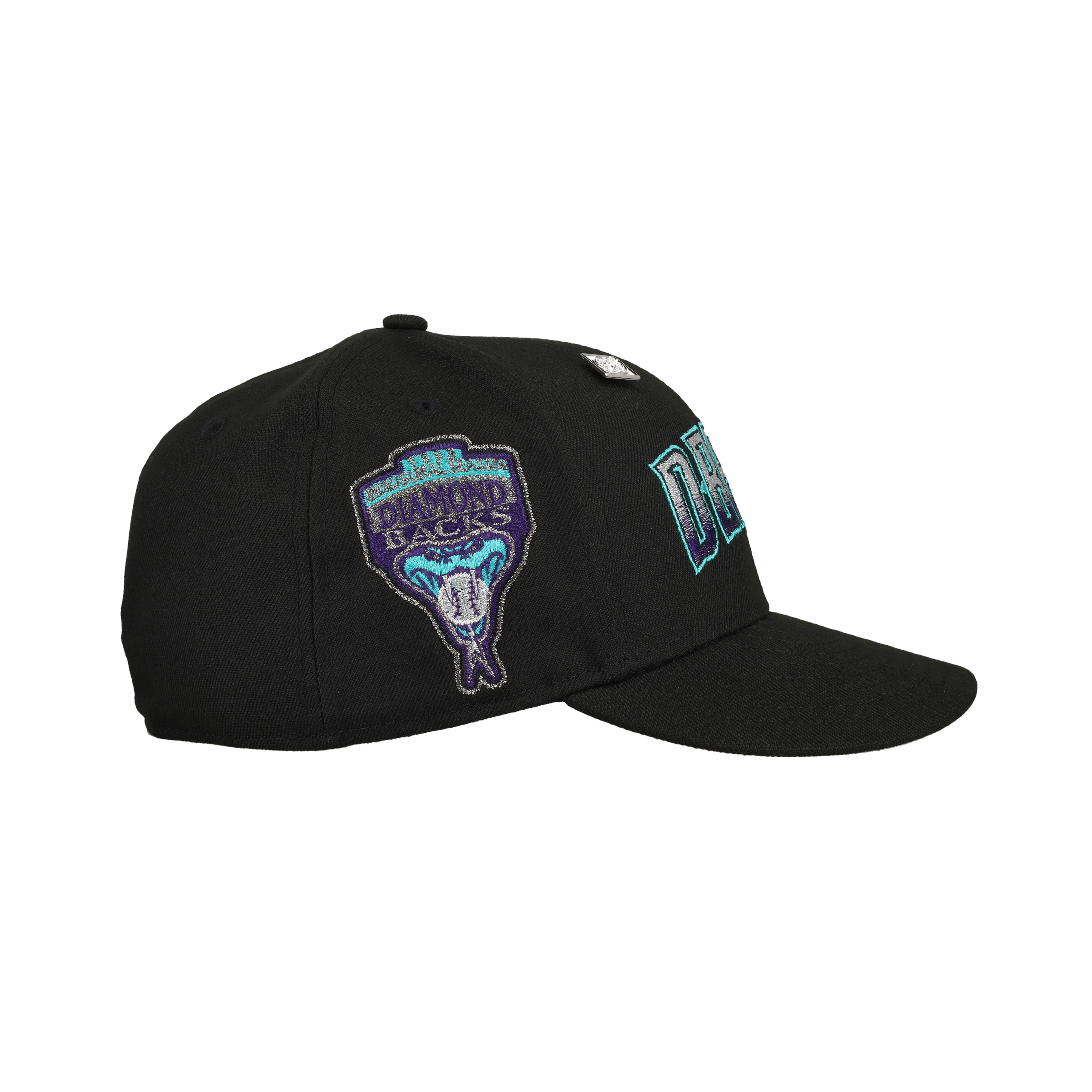 Capsule Hats - Arizona Diamondbacks 1998 Inaugural Metallic Script 59Fifty Fitted Hat - Image 3