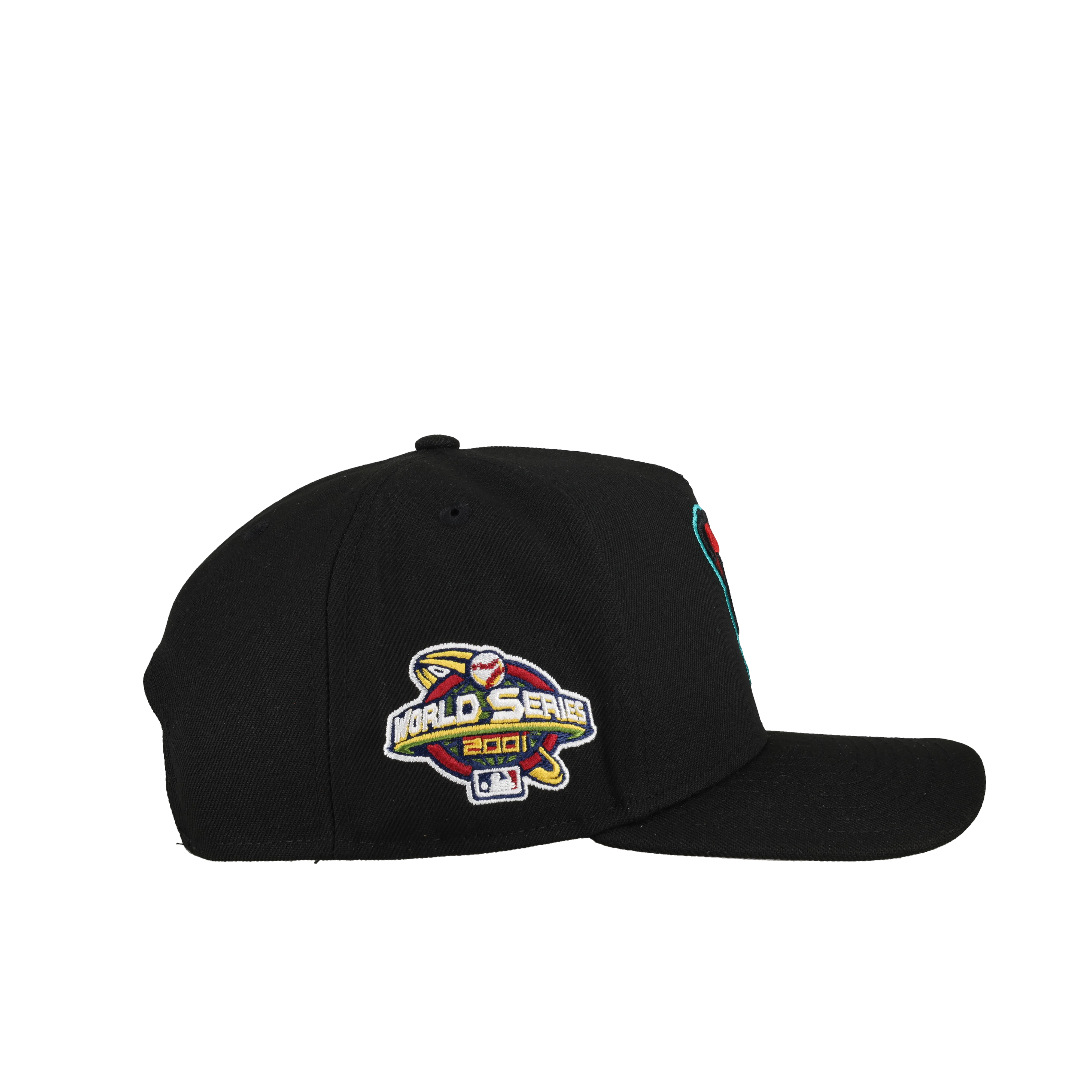 Arizona Diamondbacks 2001 Team Color 9Fifty A Frame Snapback Hat (Grey Brim) - Image 2