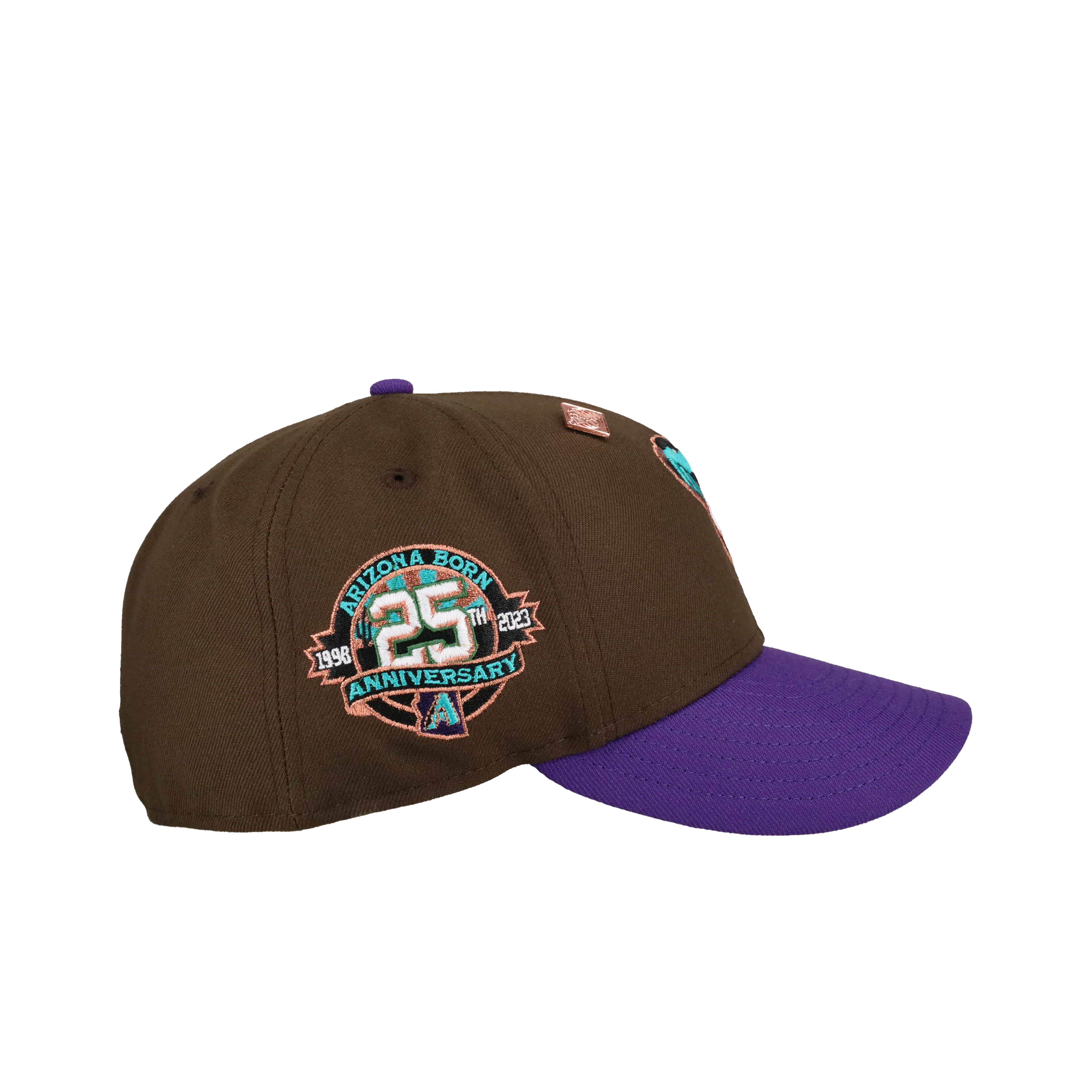 Arizona Diamondbacks 25th Anniversary Walnut/Purple 59Fifty Fitted Hat - Image 2