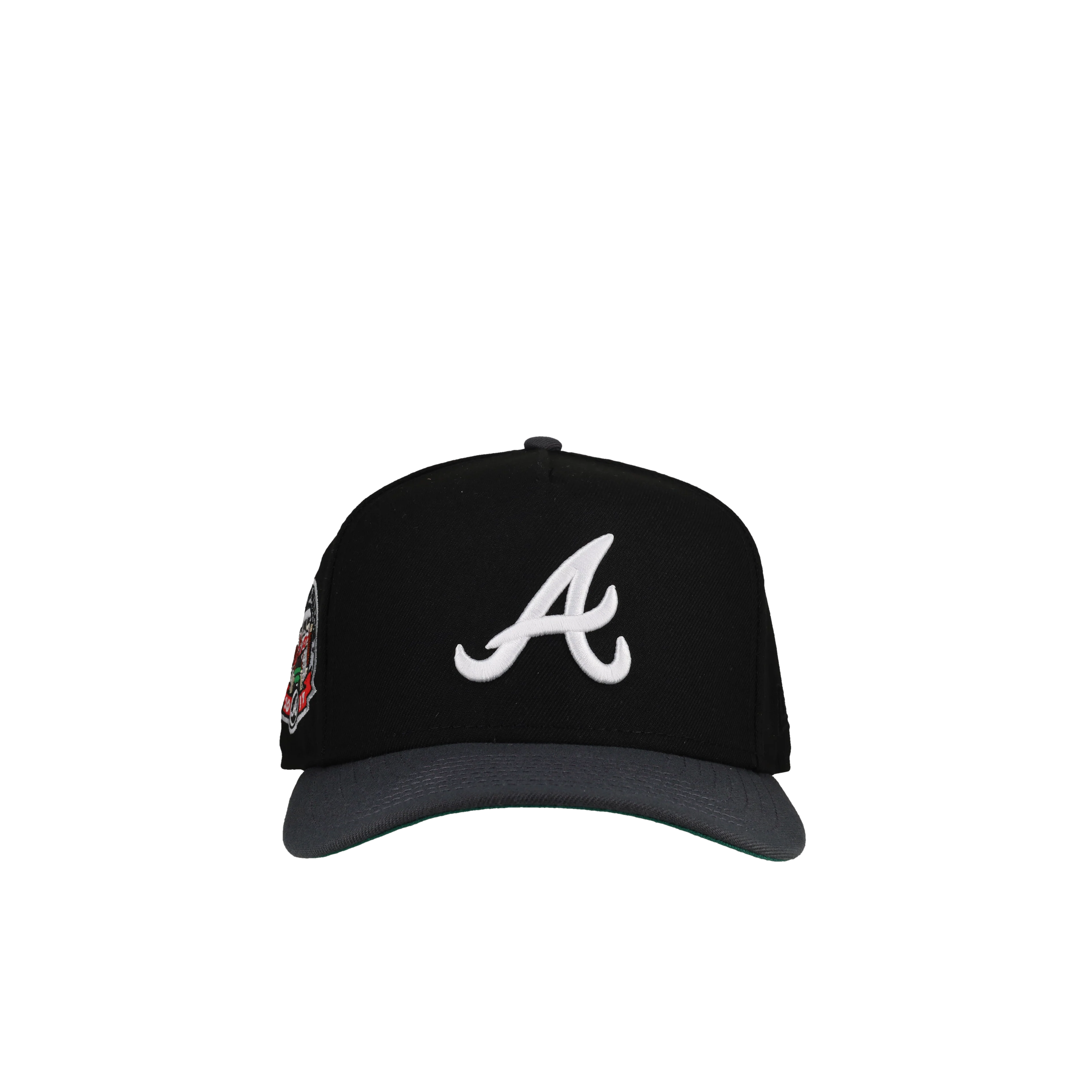 Atlanta Braves 2017 New Era 9Fifty A Frame Snapback Hat (Black/Graphite) - Image 4