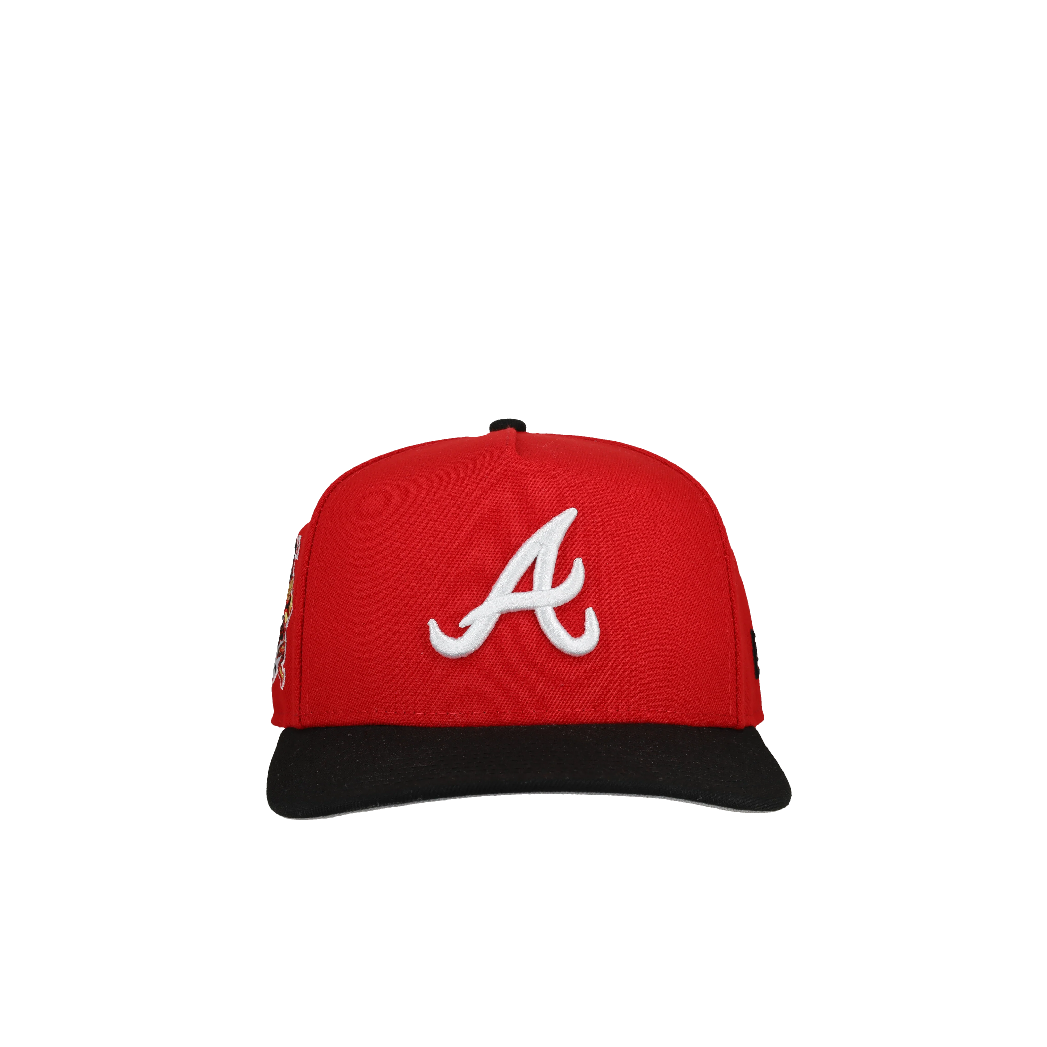 Atlanta Braves 30th Anniversary Red/Black 9Fifty A Frame Snapback Hat - Image 4