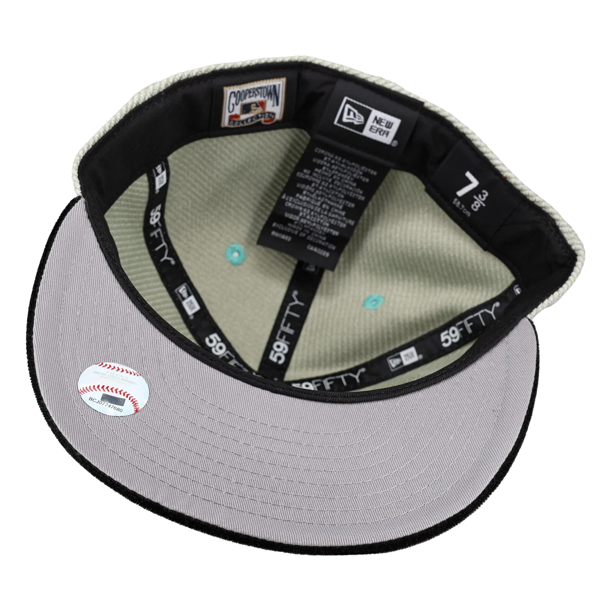 Capsule Hats -  Atlanta Braves Heather Grey Inaugural Season Patch 59Fifty Fitted Hat - Image 2