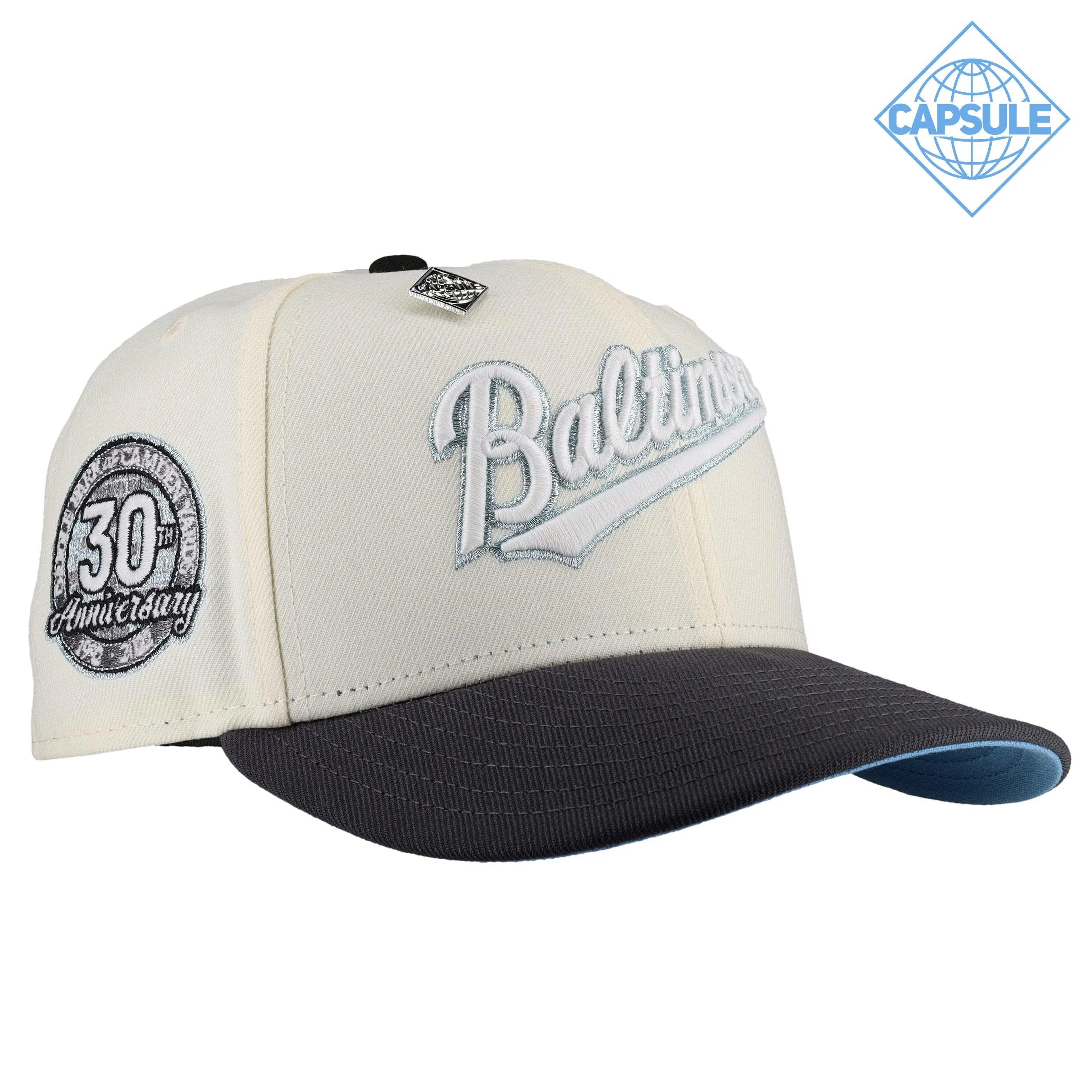 Capsule Hats - Baltimore Orioles 30th Anniversary Chrome Icey 59Fifty Fitted Hat