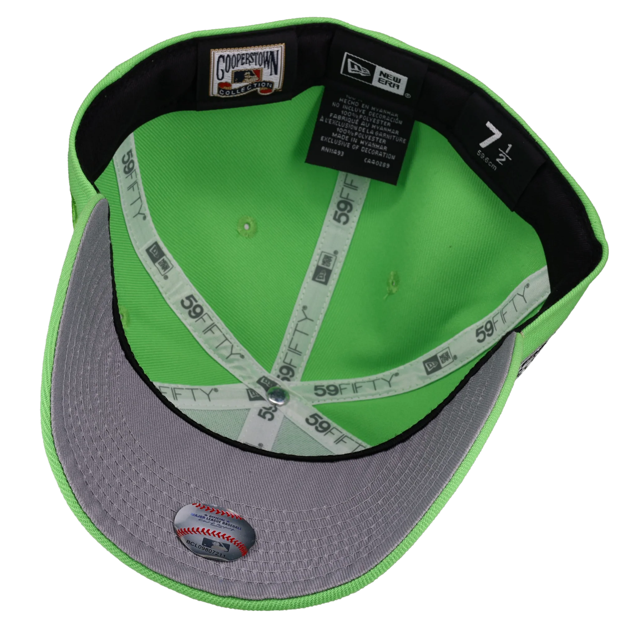 Baltimore Orioles 30th Anniversary Lime Green 59Fifty Fitted Hat - Image 3