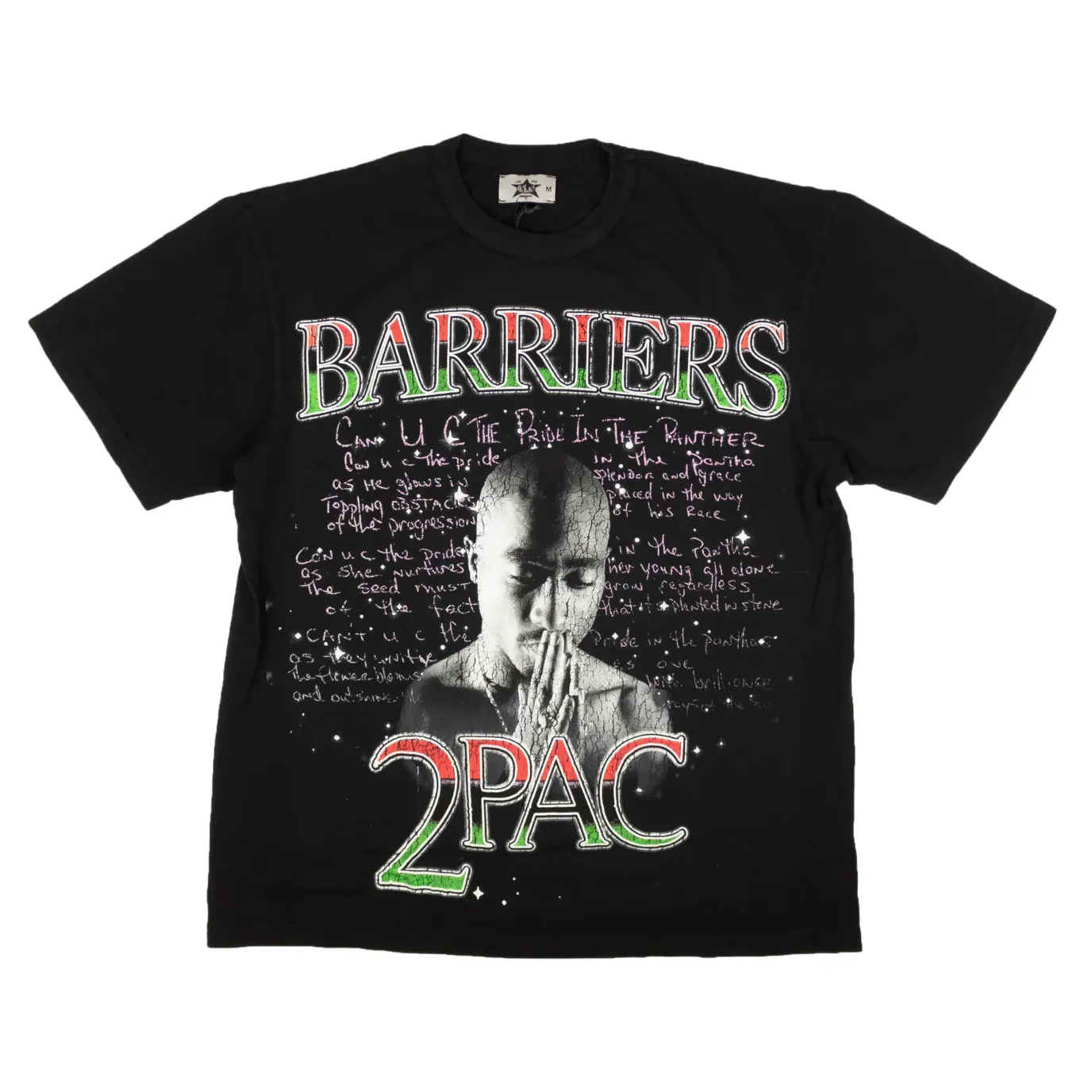 Barriers 2Pac Tupac Tee in Black
