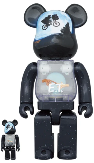Bearbrick x E.T. Light Up Ver. 100% & 400% Set - Image 3