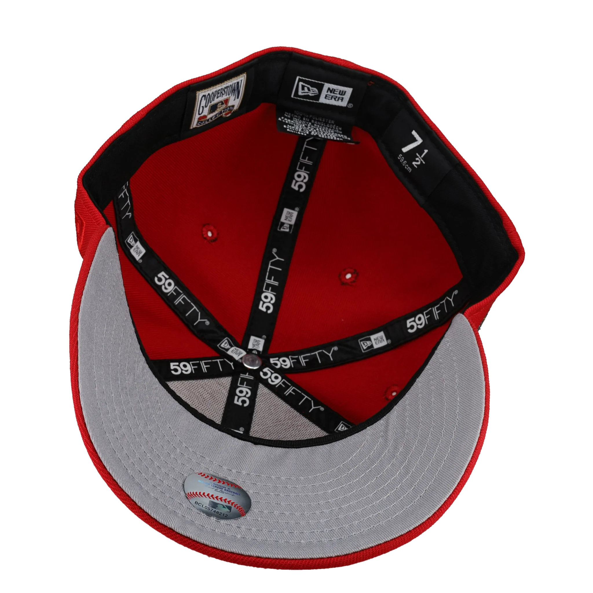 Boston Red Sox 1961 ASG Red Gold Metallic 59Fifty Fitted Hat - Image 3