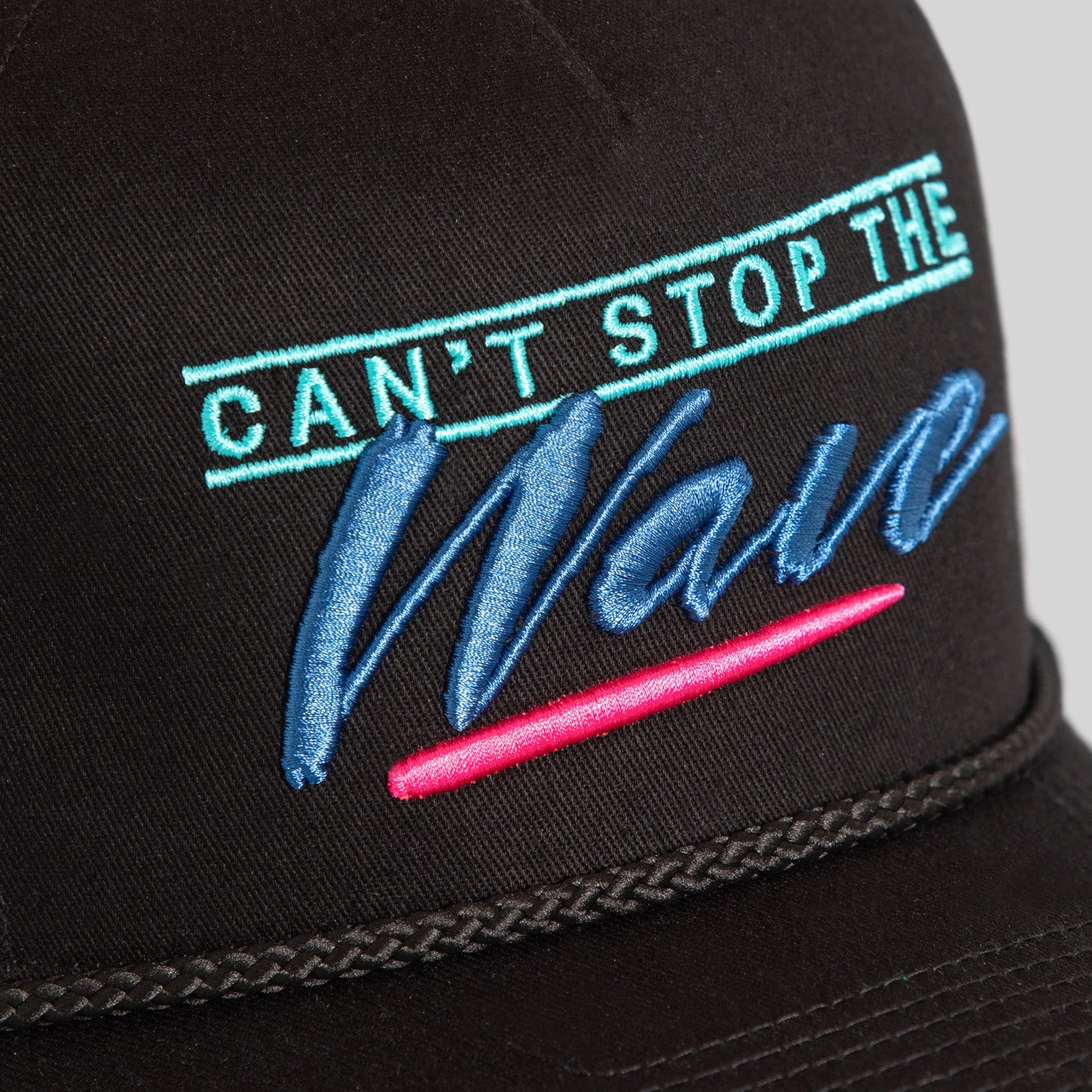 Field Grade CANT STOP THE WAVE BLACK TWILL TRUCKER - Image 3