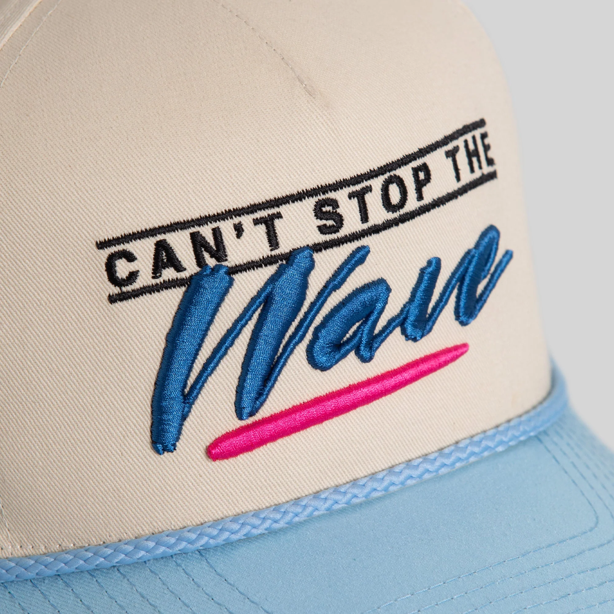 Field Grade  CANT STOP THE WAVE SAND UNI BLUE TWILL TRUCKER - Image 3