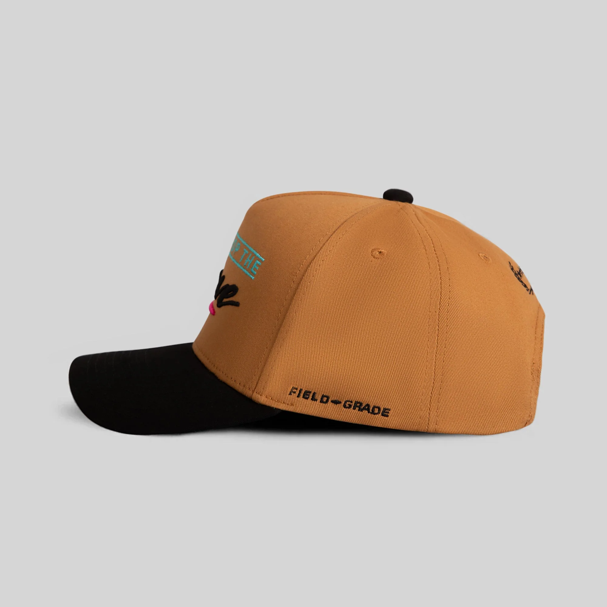 Field Grade  CAN'T STOP THE WAVE WHEAT BLACK TWILL TRUCKER - Image 6