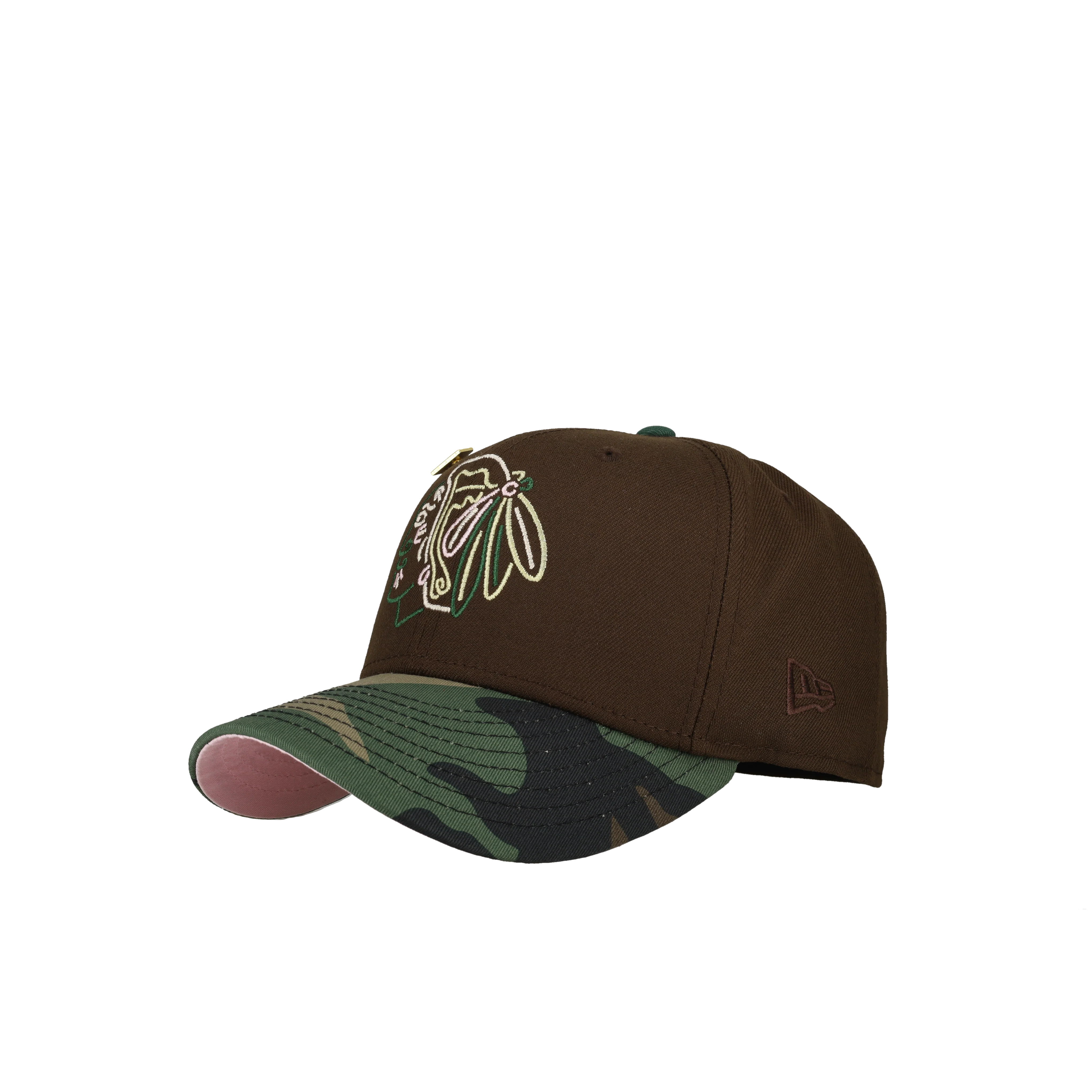 Chicago Black Hawks Six Time Champion Walnut/Camo 59Fifty Fitted Hat - Image 5