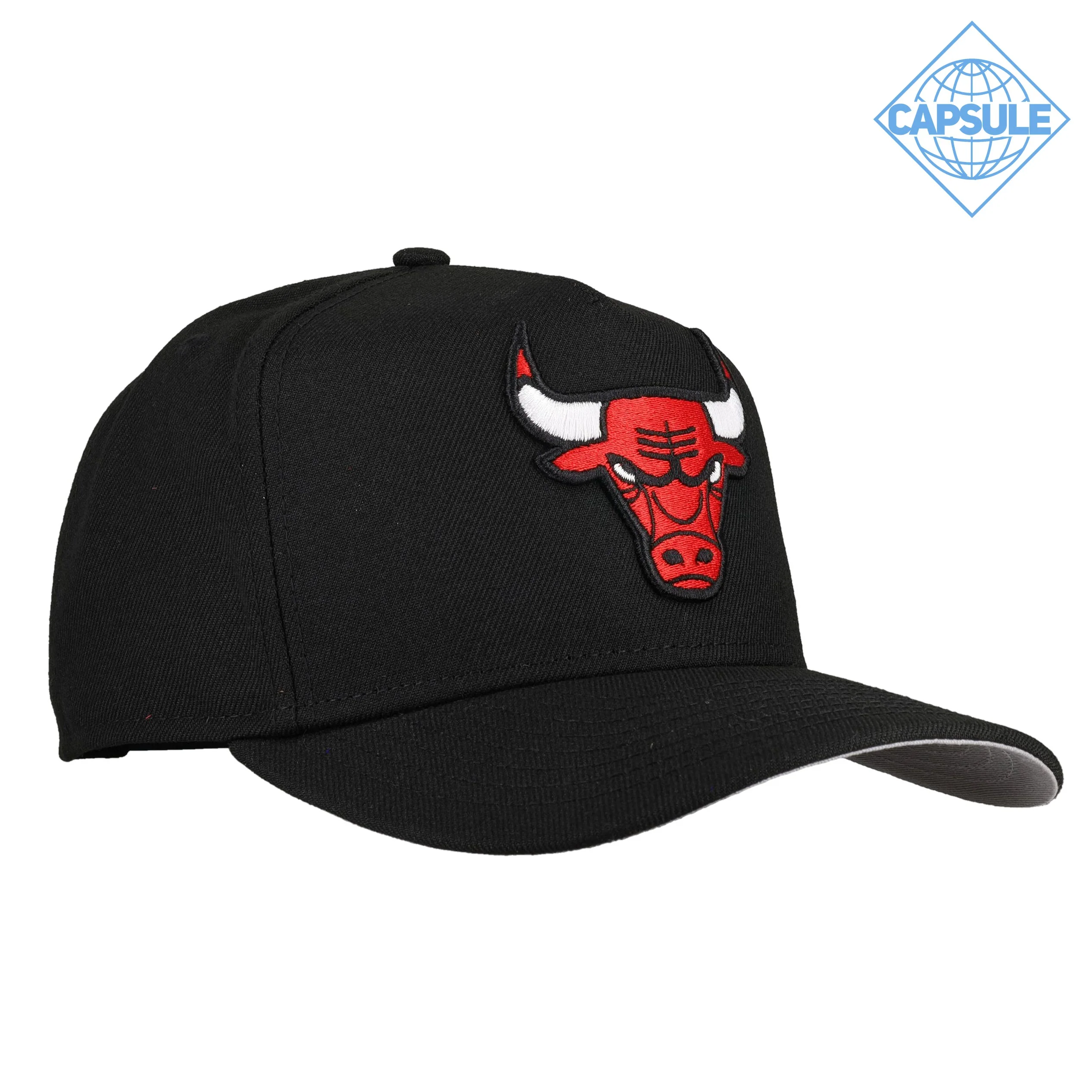 Capsule Hats - Chicago Bulls New Era 9Fifty A Frame Snapback Hat (Black)