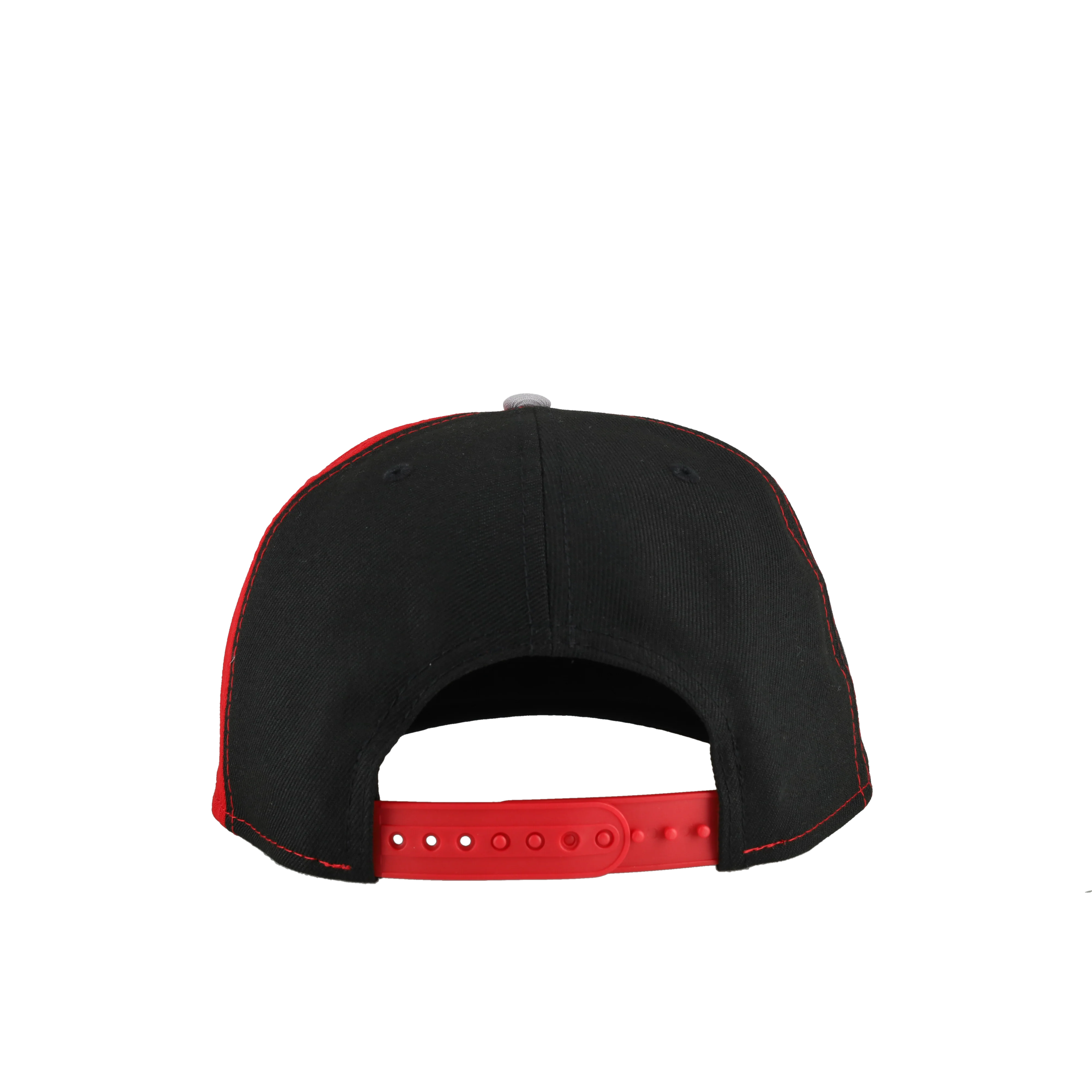 Chicago Bulls Split Championship Black/Red Metallic 9Fifty A Frame Snapback Hat - Image 6