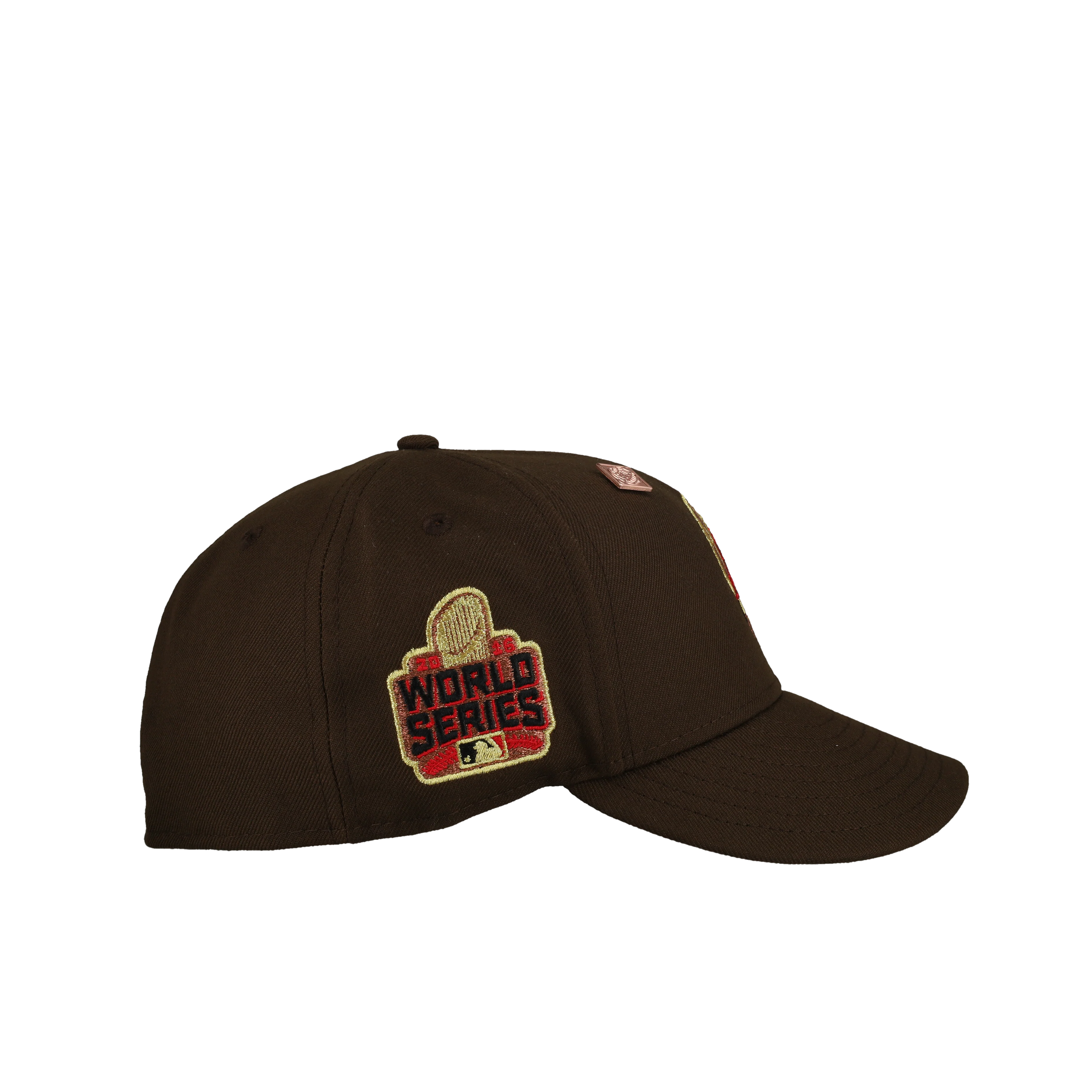 Chicago Cubs 2016 WS Walnut Drip Metallic 59Fifty Fitted Hat - Image 2