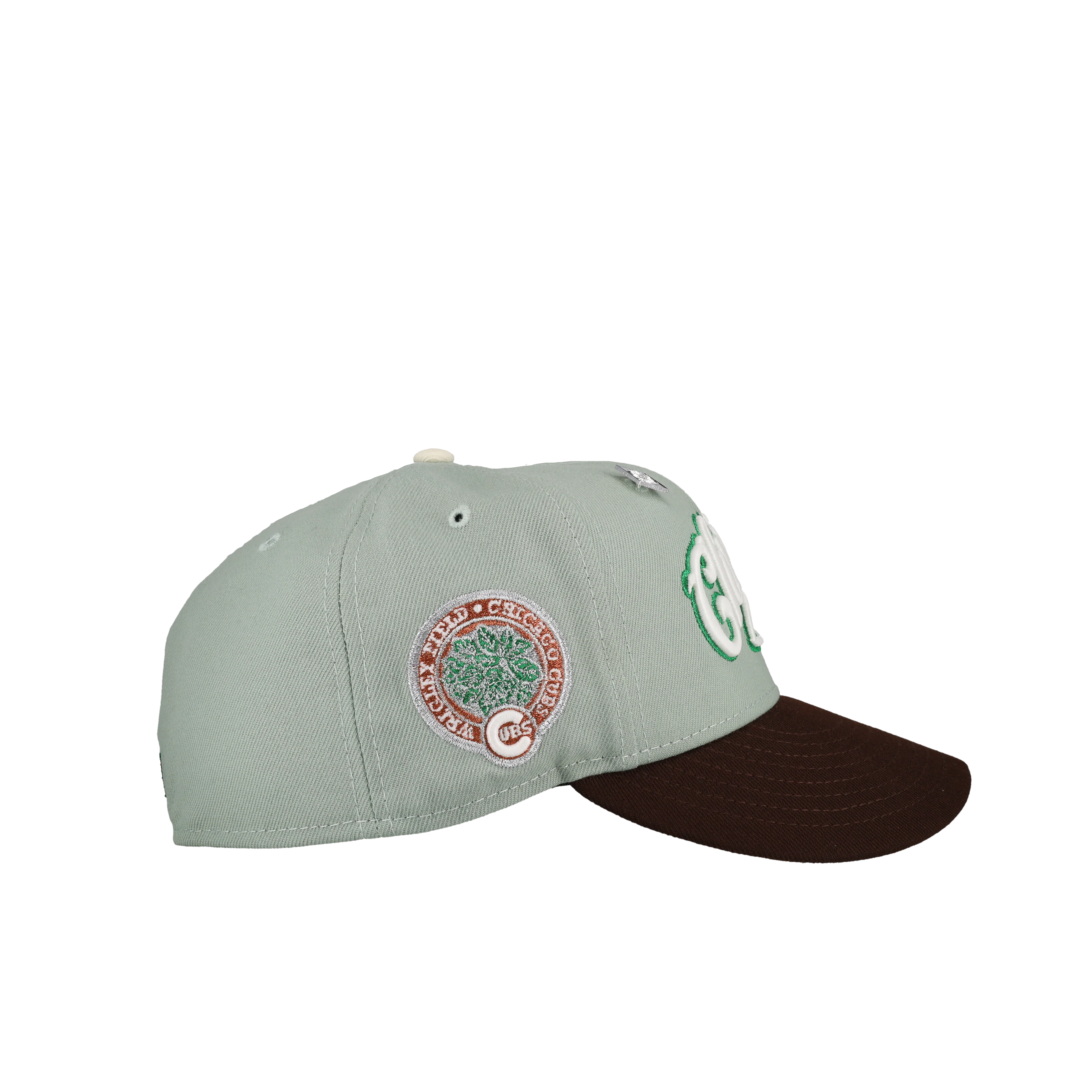Chicago Cubs Wrigley Field Seafoam 59Fifty Fitted Hat - Image 2