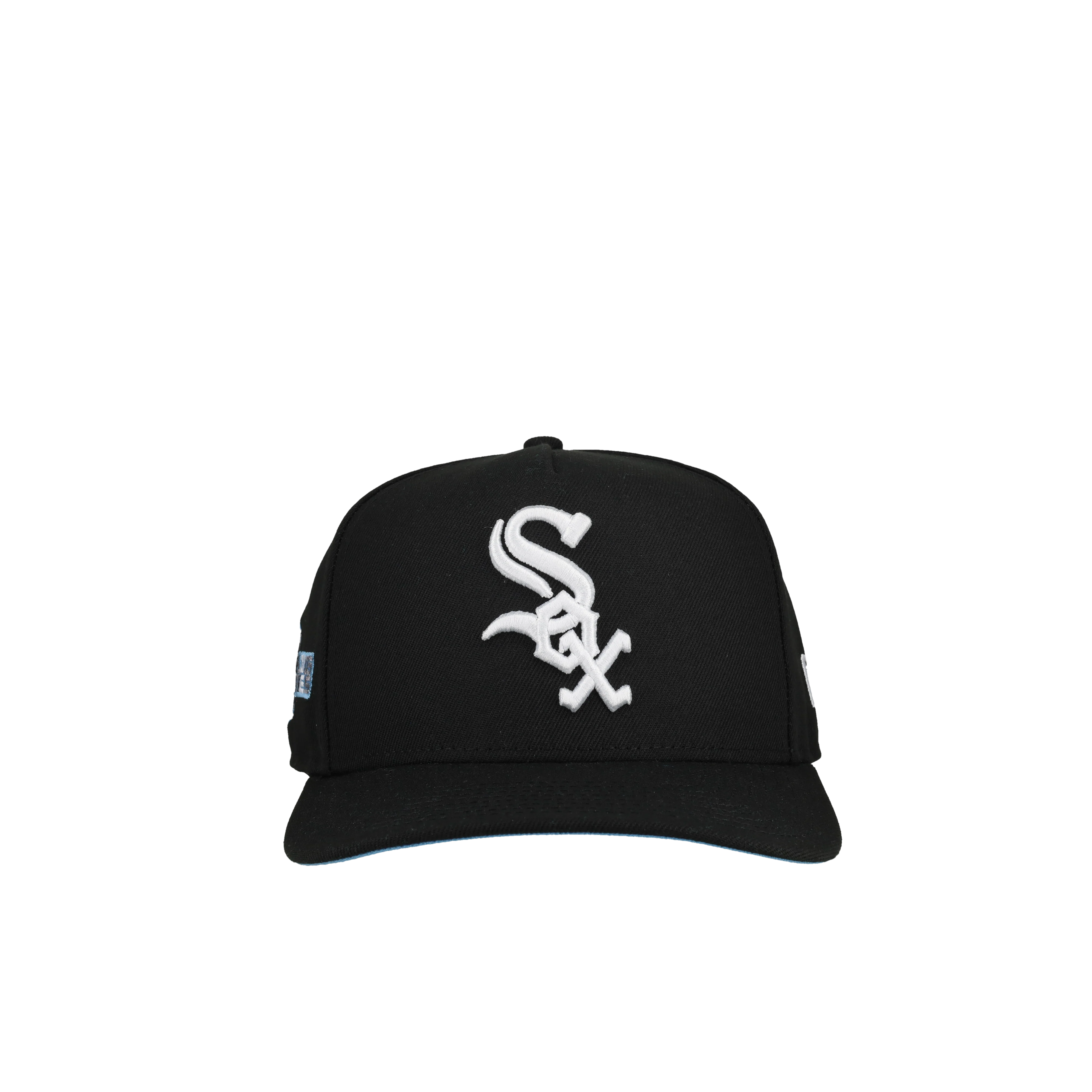 Chicago White Sox 2005 World Series Black/Blue Brim 9Fifty A Frame Snapback Hat - Image 4