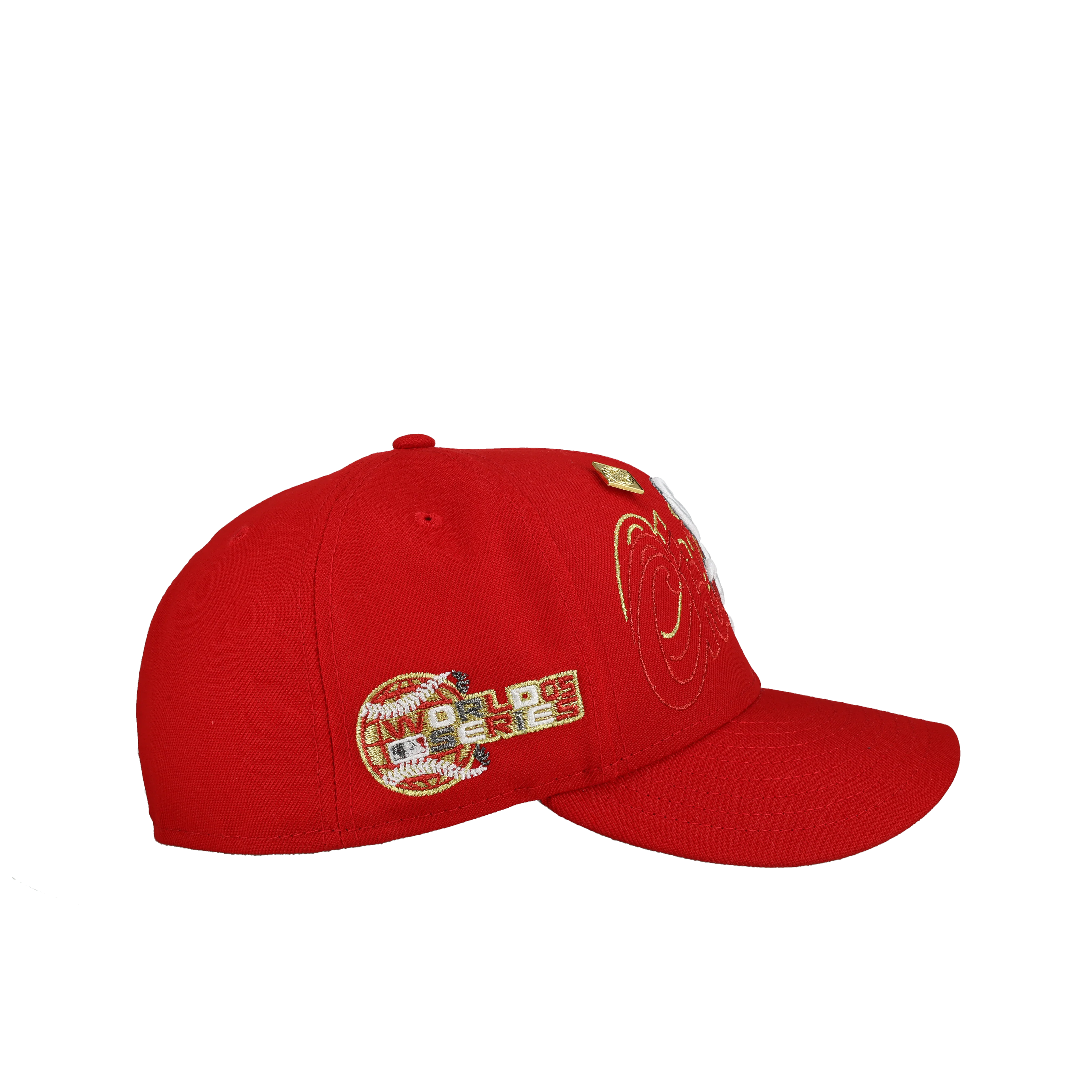 Chicago White Sox 2005 World Series Red Chicago Script 59Fifty Fitted Hat - Image 2