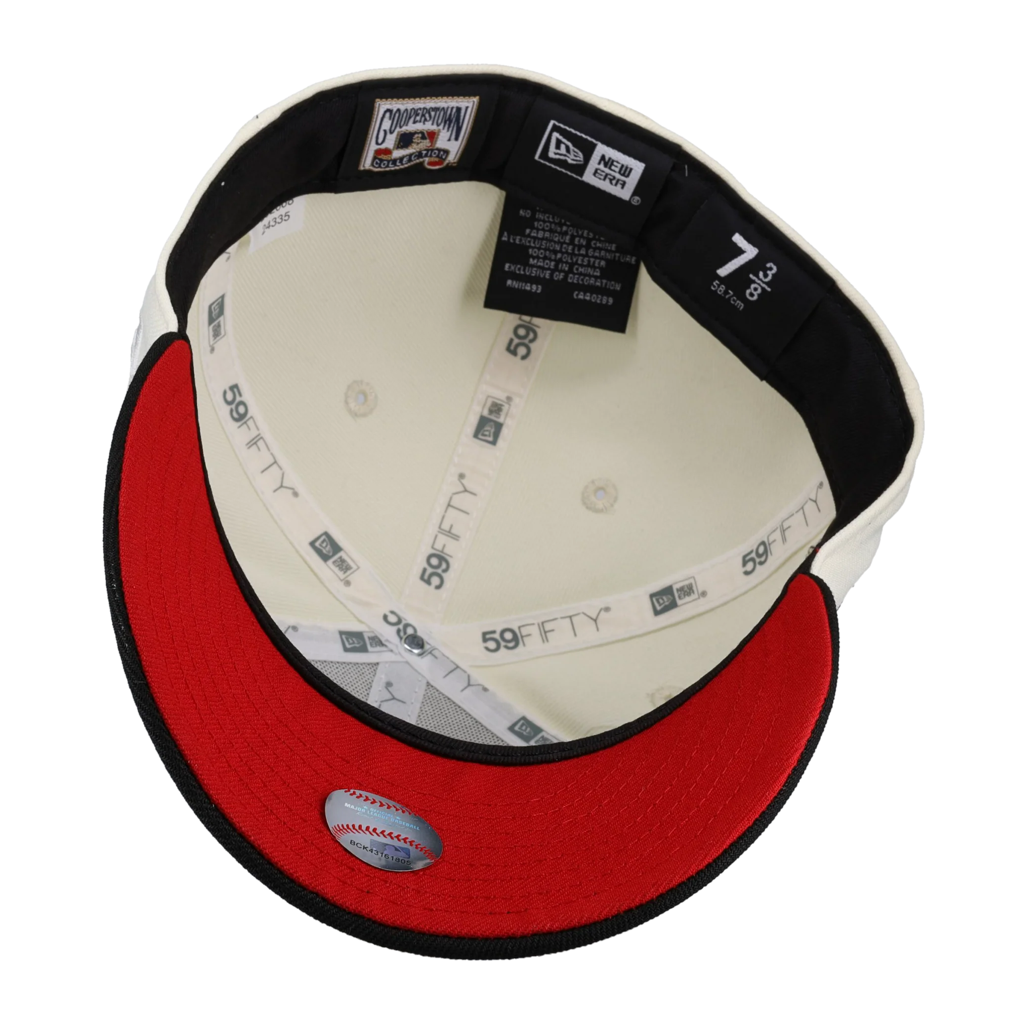 Chicago White Sox 2005 WS Celestial (Chrome/Black) Metallic 59Fifty Fitted Hat - Image 3