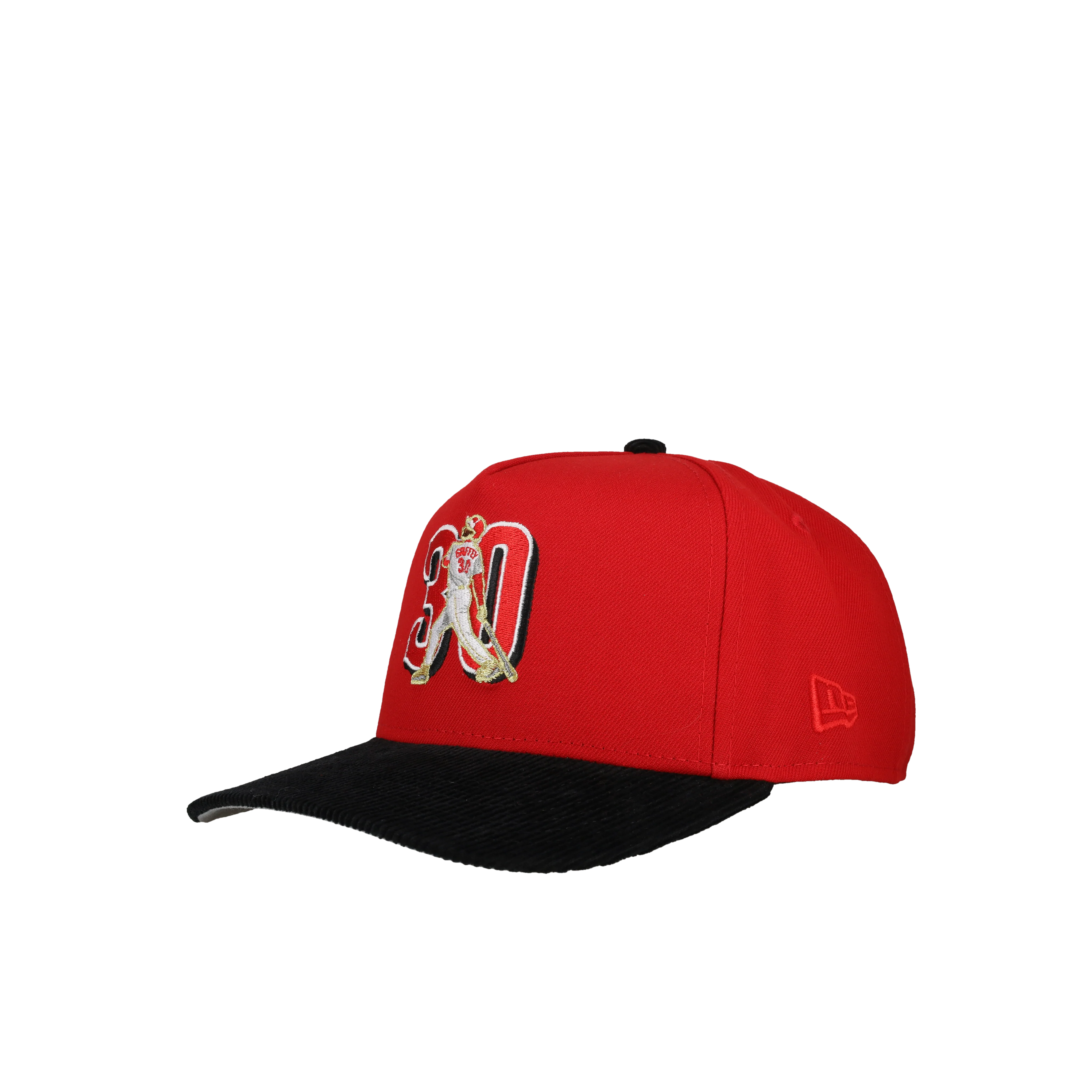 Cincinnati Reds Ken Griffey 30 Red/Black Corduroy 9Fifty A Frame Snapback Hat - Image 5