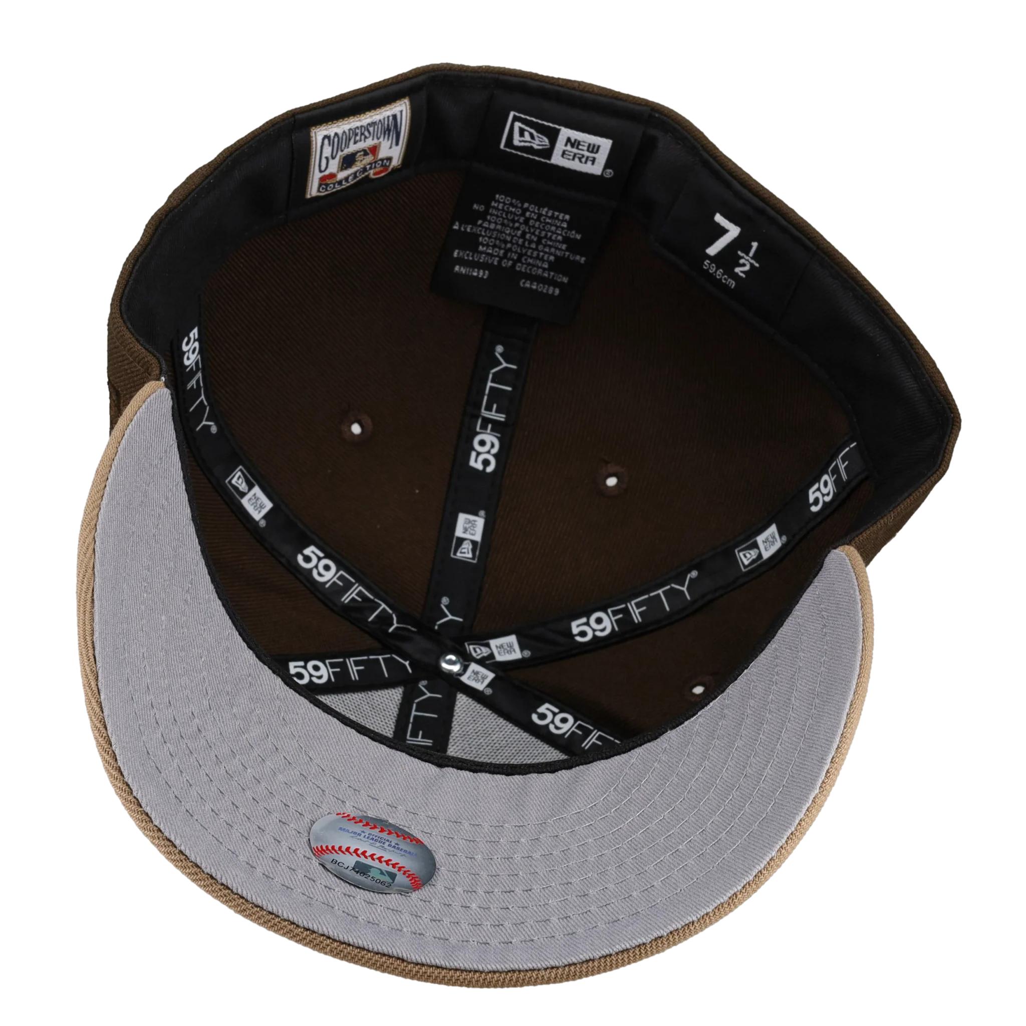 Cleveland Indians 1995 Champions (Walnut/Tan) 59Ffity New Era Fitted Hat - Image 3