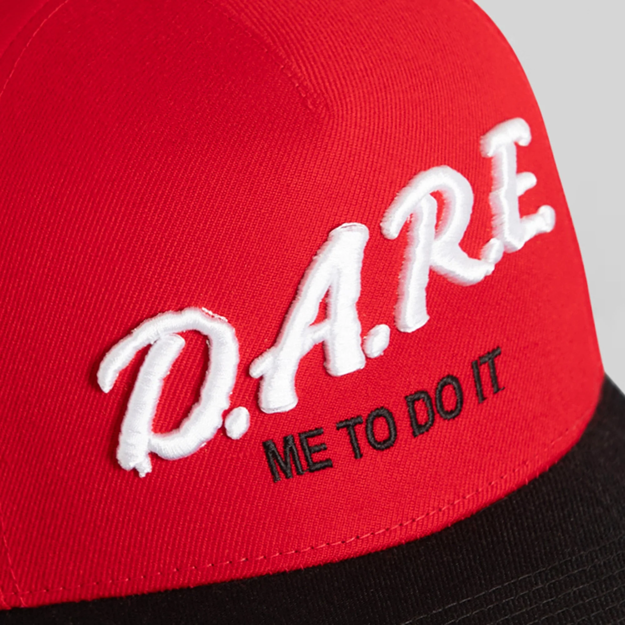 Field Grade DARE ME TO DO IT 2.0 RED BLACK TRUCKER - Image 3