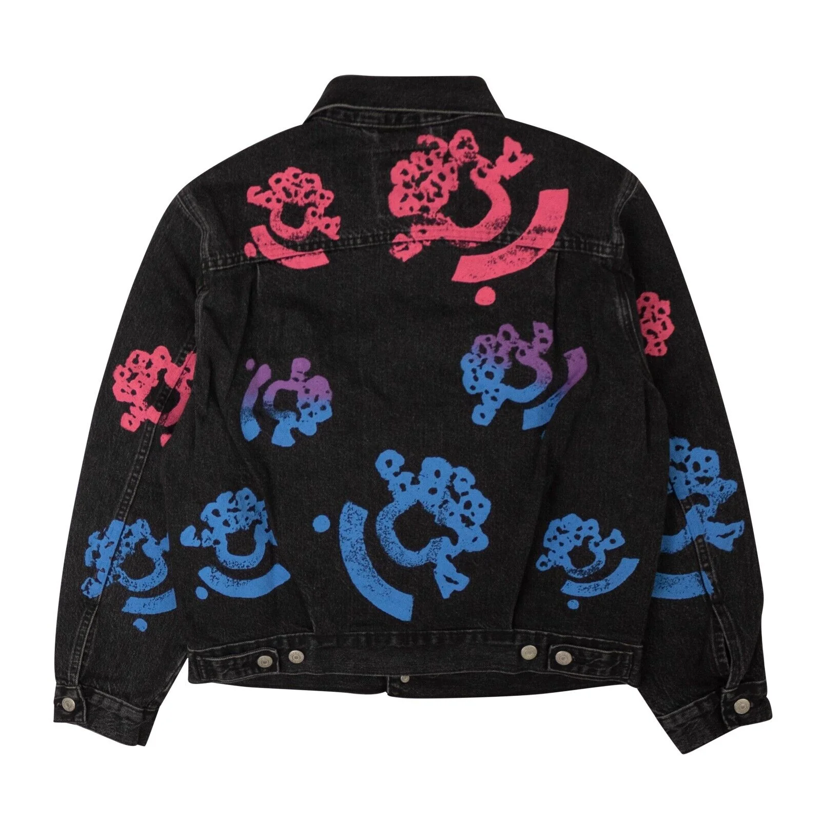 DENIM TEARS Washed Black Bstroy Tears Type-2 Denim Jacket - Image 2