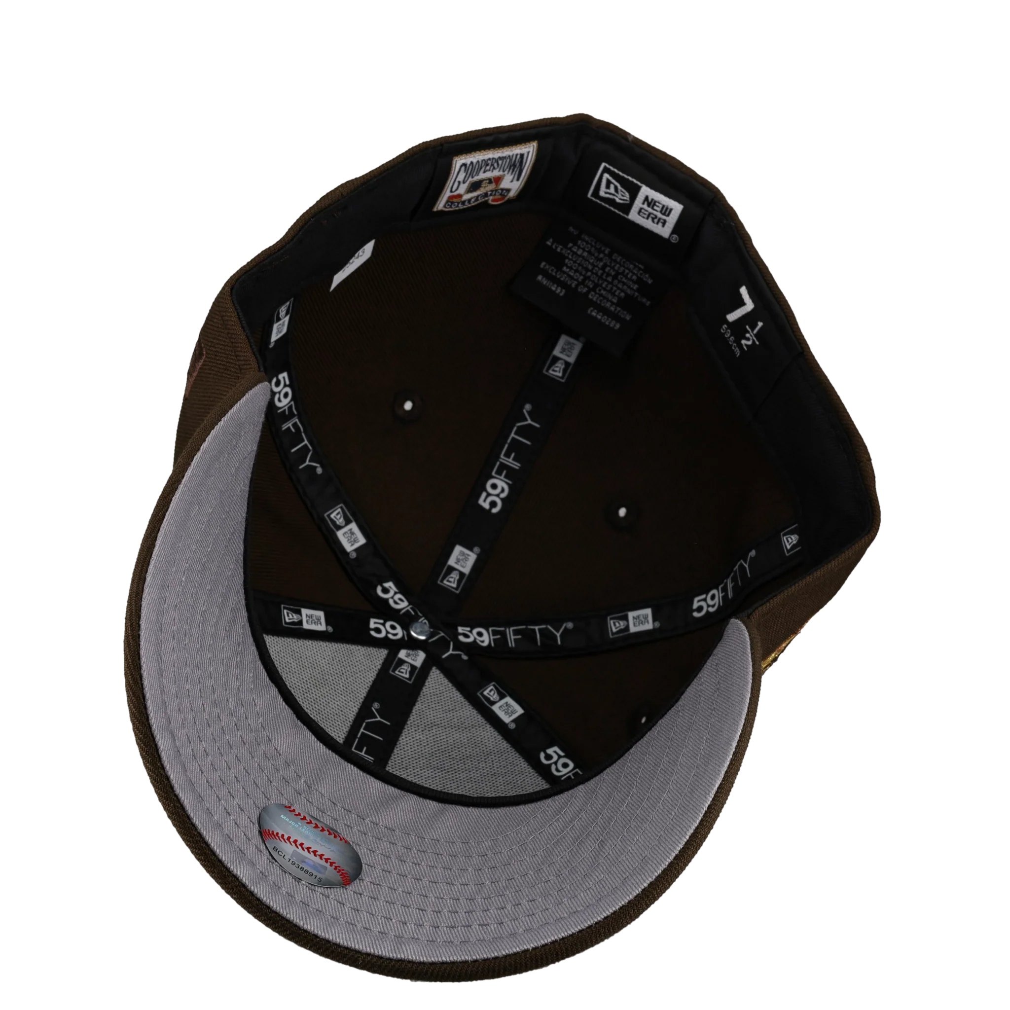 Detroit Tigers 1984 World Series Walnut Tiger Stripe Metallic 59Fifty Fitted Hat - Image 2