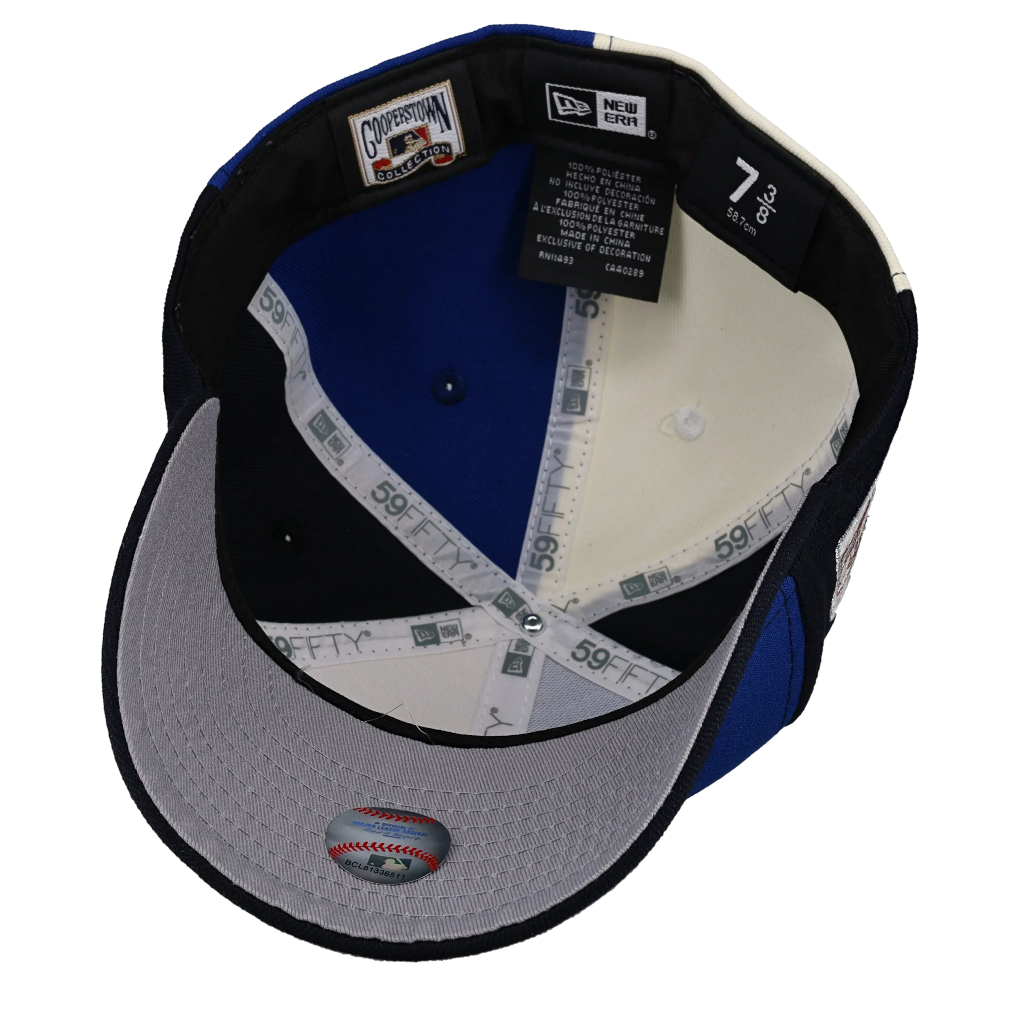 Detroit Tigers 2006 World Series Chrome/Blue/Black Split 59Fifty Fitted Hat - Image 3