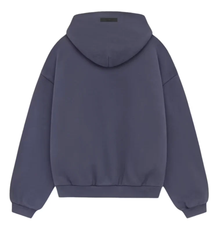Fear of God Essentials Kids Fleece Hoodie "Marine" FW24 - Image 2