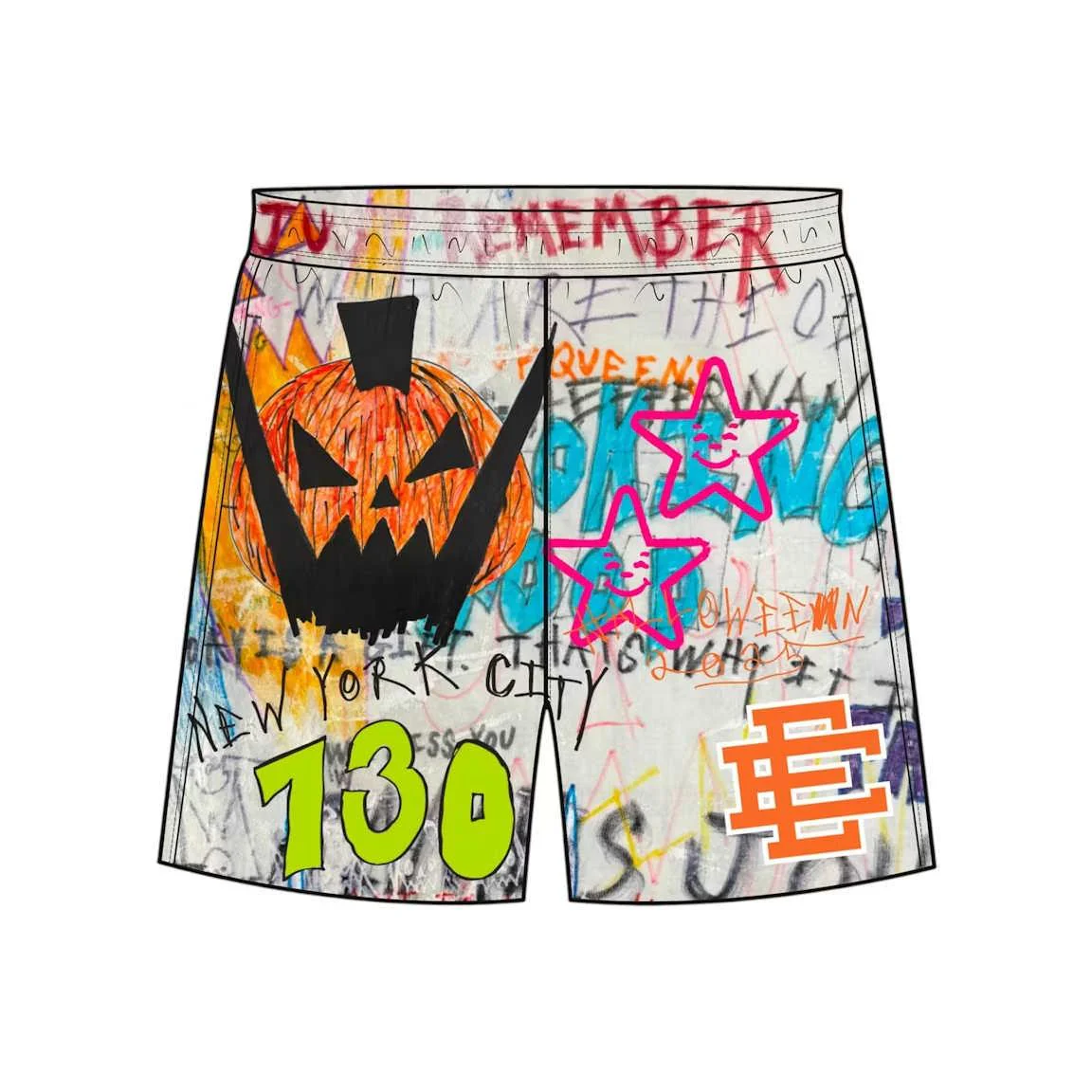 Eric Emanuel EE Asspizza Halloween Short Multicolor