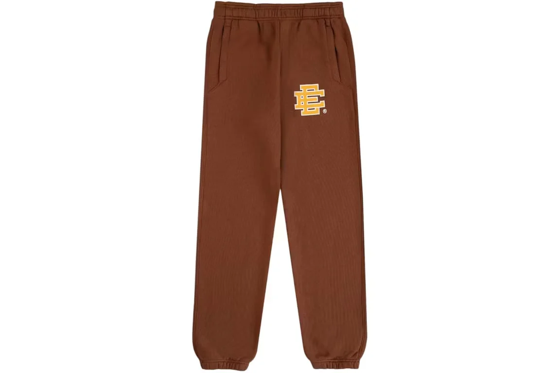 Eric Emanuel EE Basic Sweatsuit Brown/Yellow FULL SET - Image 2