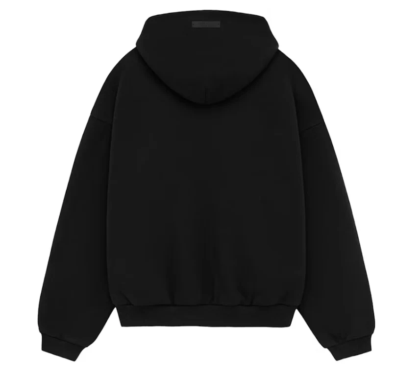 Fear of God Essentials Kids Fleece Hoodie "Black/Gold" FW24 - Image 2