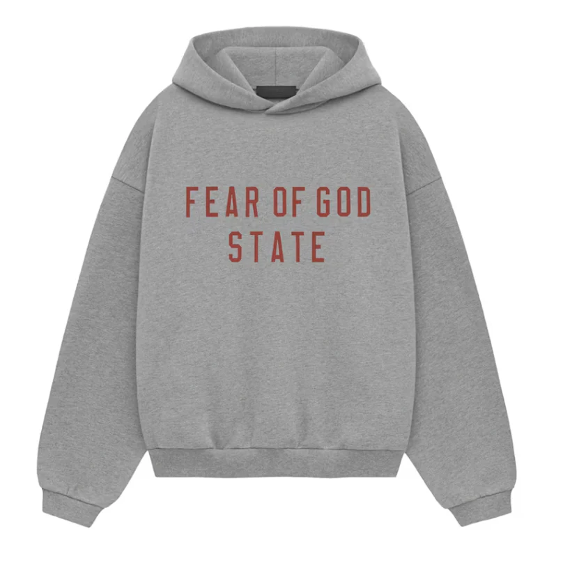 Fear of God Essentials Kids Fleece Hoodie "Dark Heather Gray" FW24