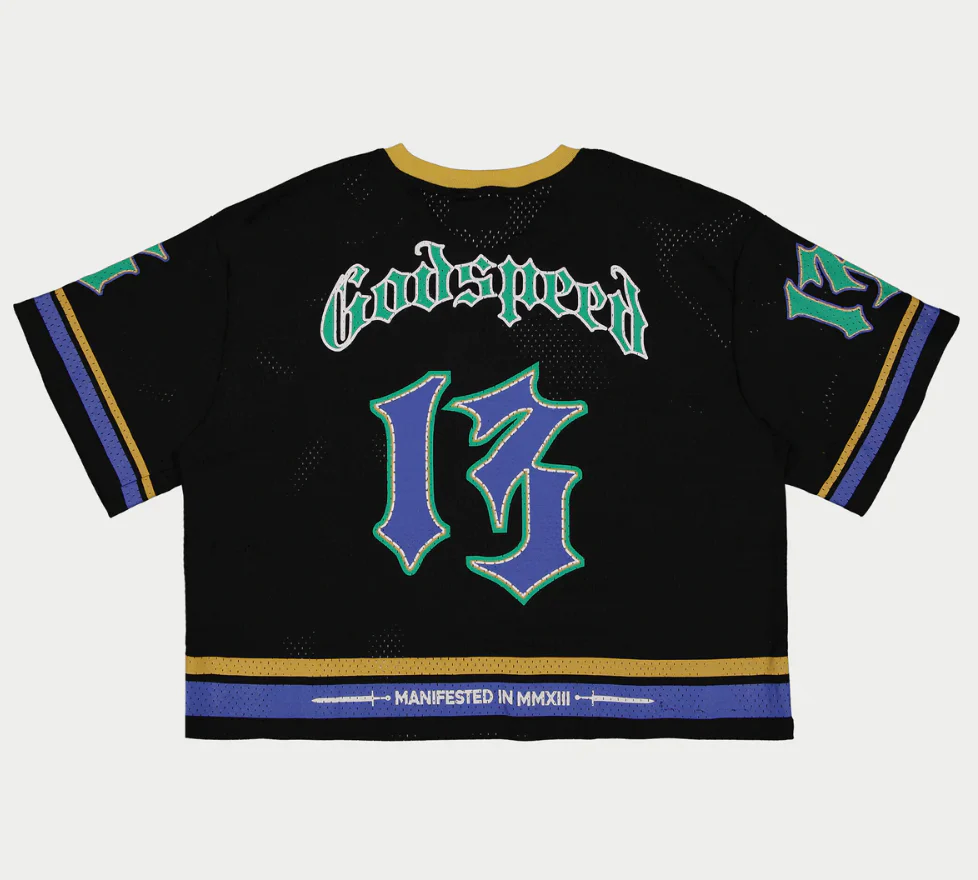 Godspeed First Down Jersey (Black/Yellow/Blue) - Image 2