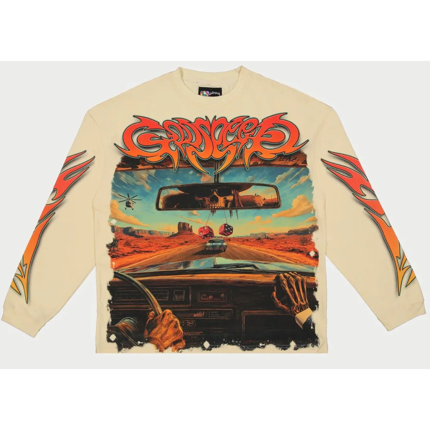 Godspeed On The Run L/S Tee (Bone)