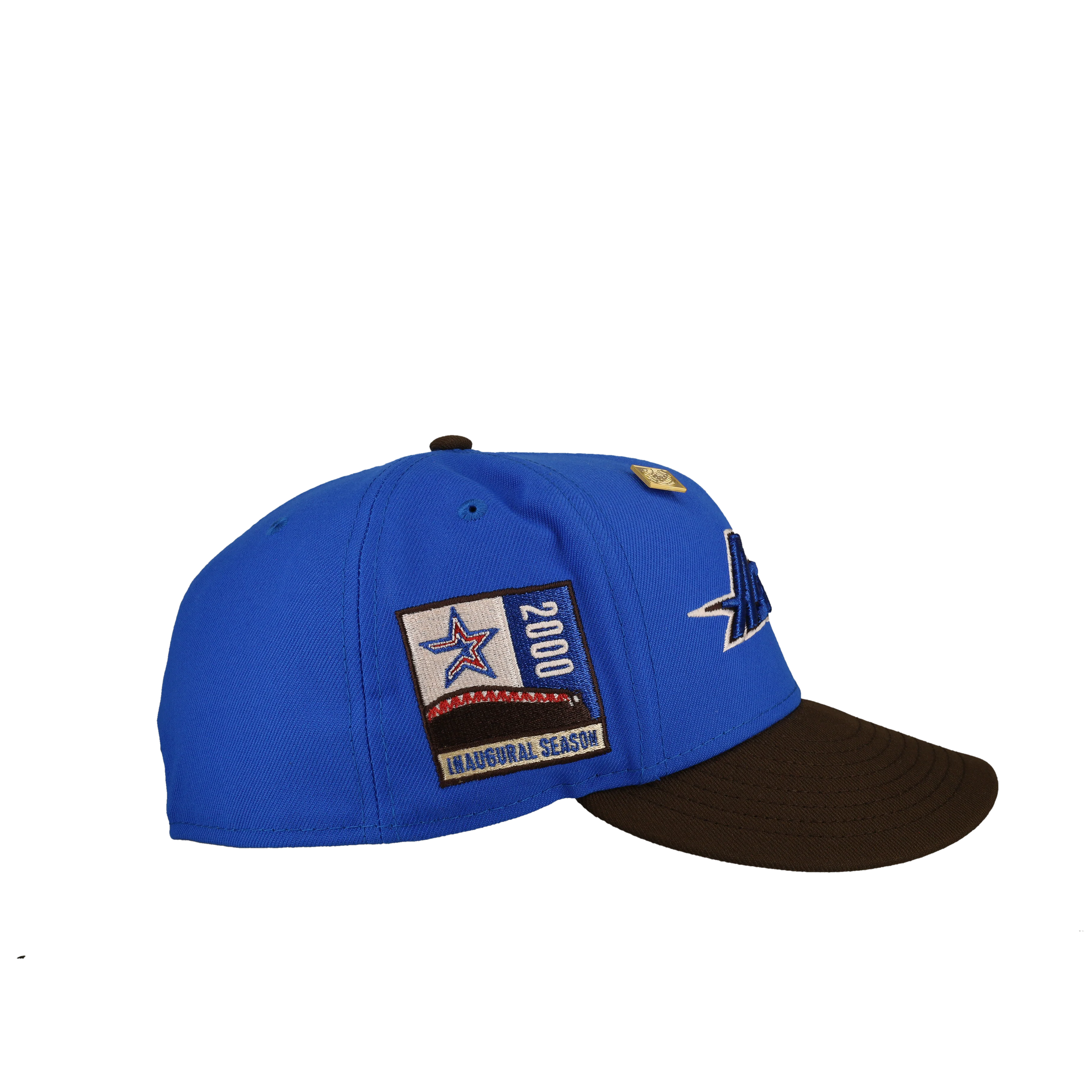 Houston Astros 2000 Inaugural Season Blue Nitro Metallic 59Fifty Fitted Hat - Image 2