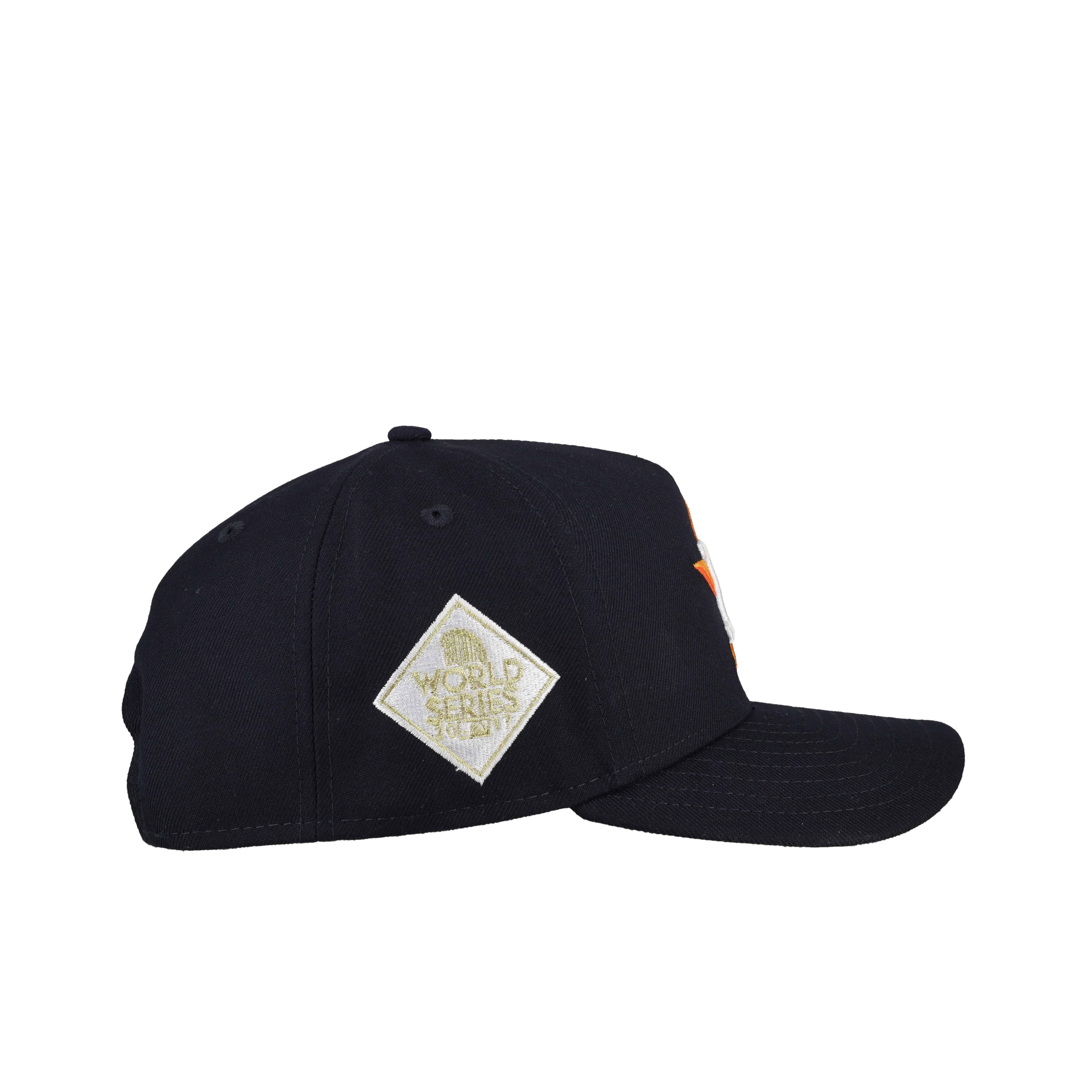 Houston Astros 2017 Team Color 9Fifty A Frame Snapback Hat (Grey Brim) - Image 2