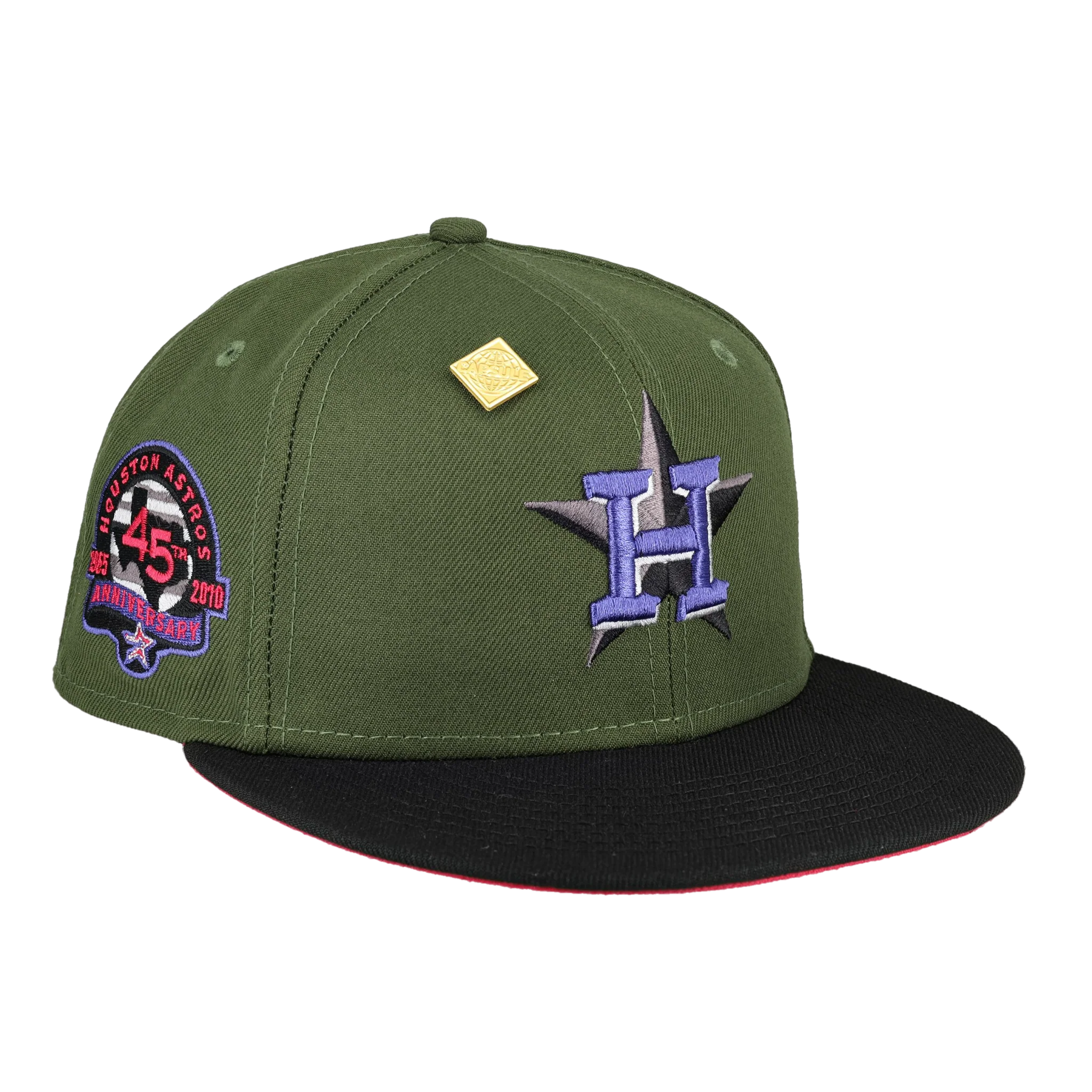 Houston Astros 45th Anniversary Patch Fitted Hat