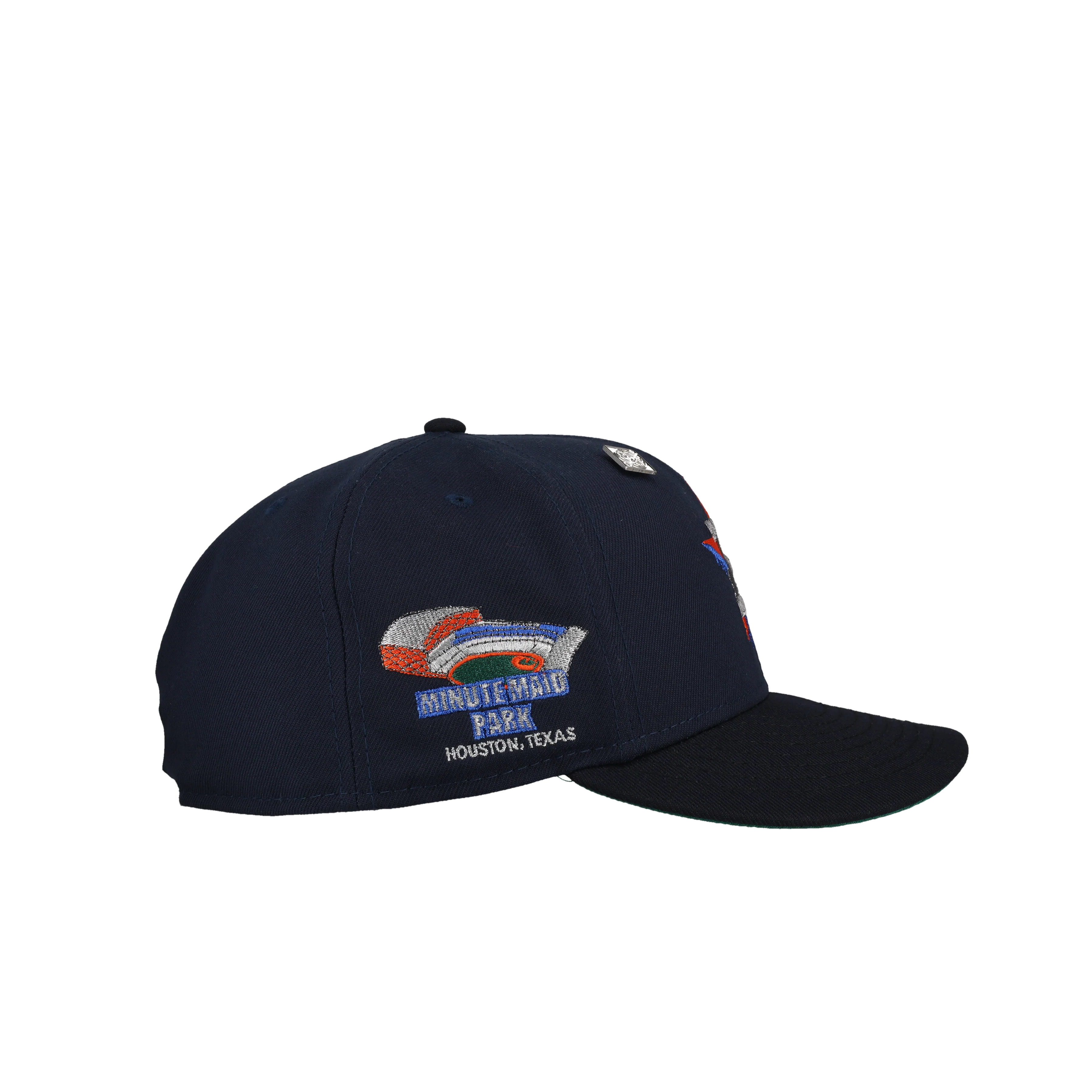 Houston Astros Drip Star 2 Tone Navy Metallic Minute Made Park 59Fifty Fitted Hat - Image 2