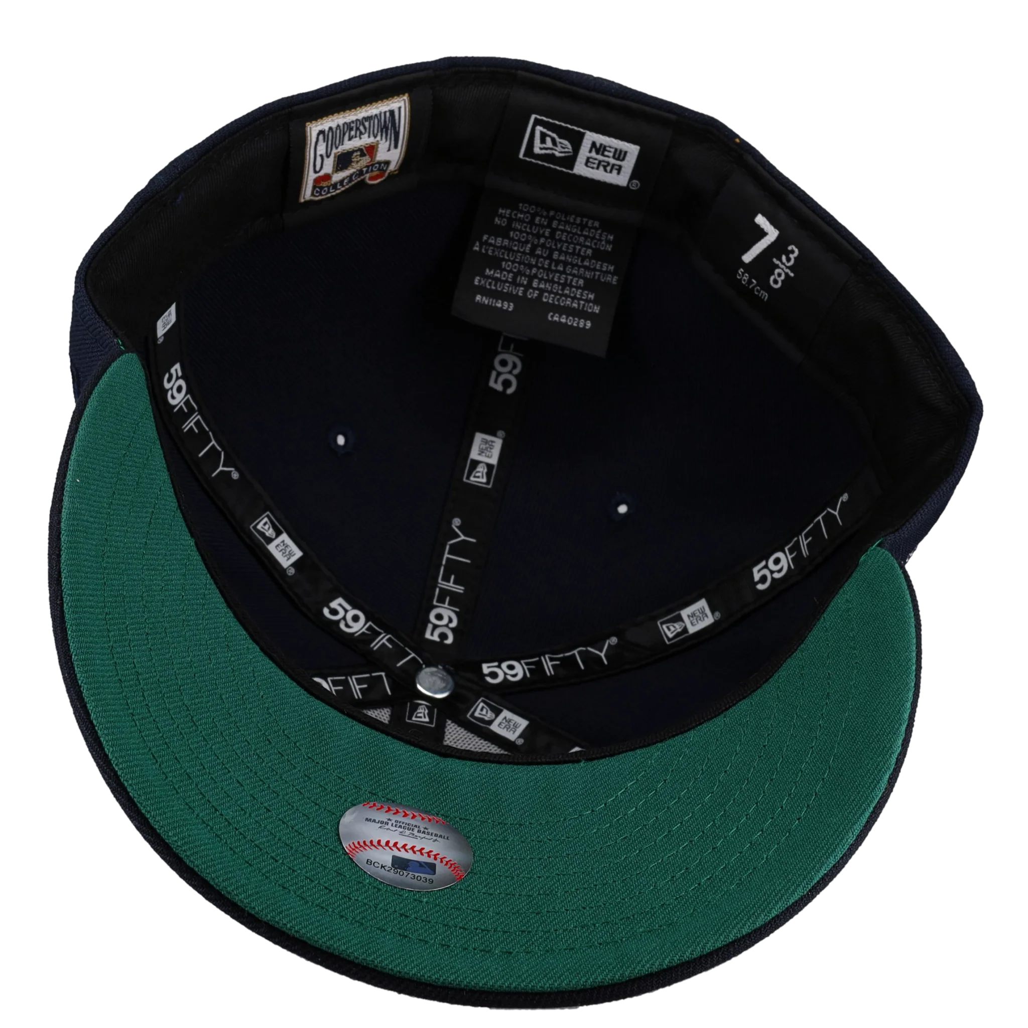 Houston Astros Drip Star 2 Tone Navy Metallic Minute Made Park 59Fifty Fitted Hat - Image 3