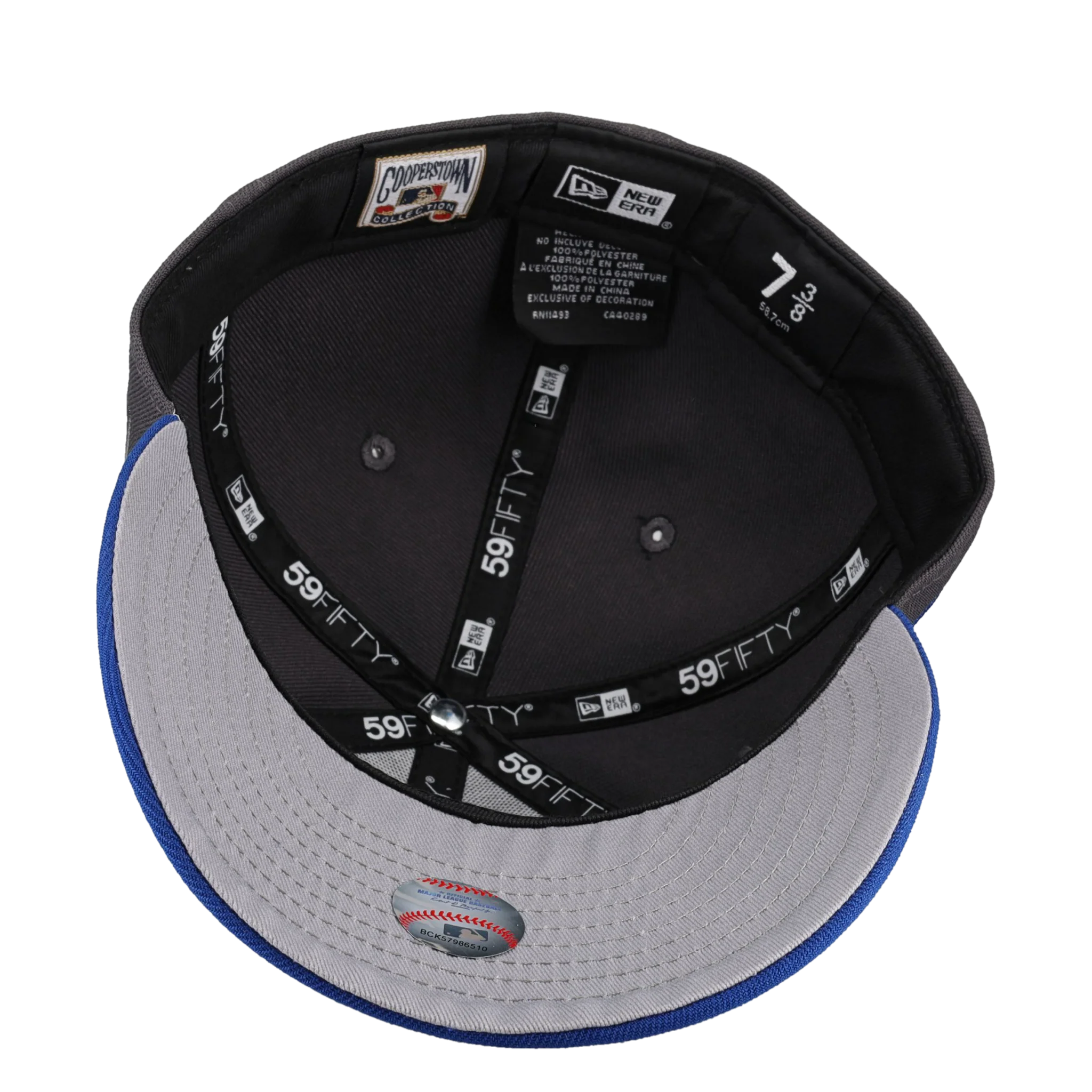 Houston Astros Graphite/Blue/Pewter Metallic 35 years 59Fifty Fitted Hat - Image 3