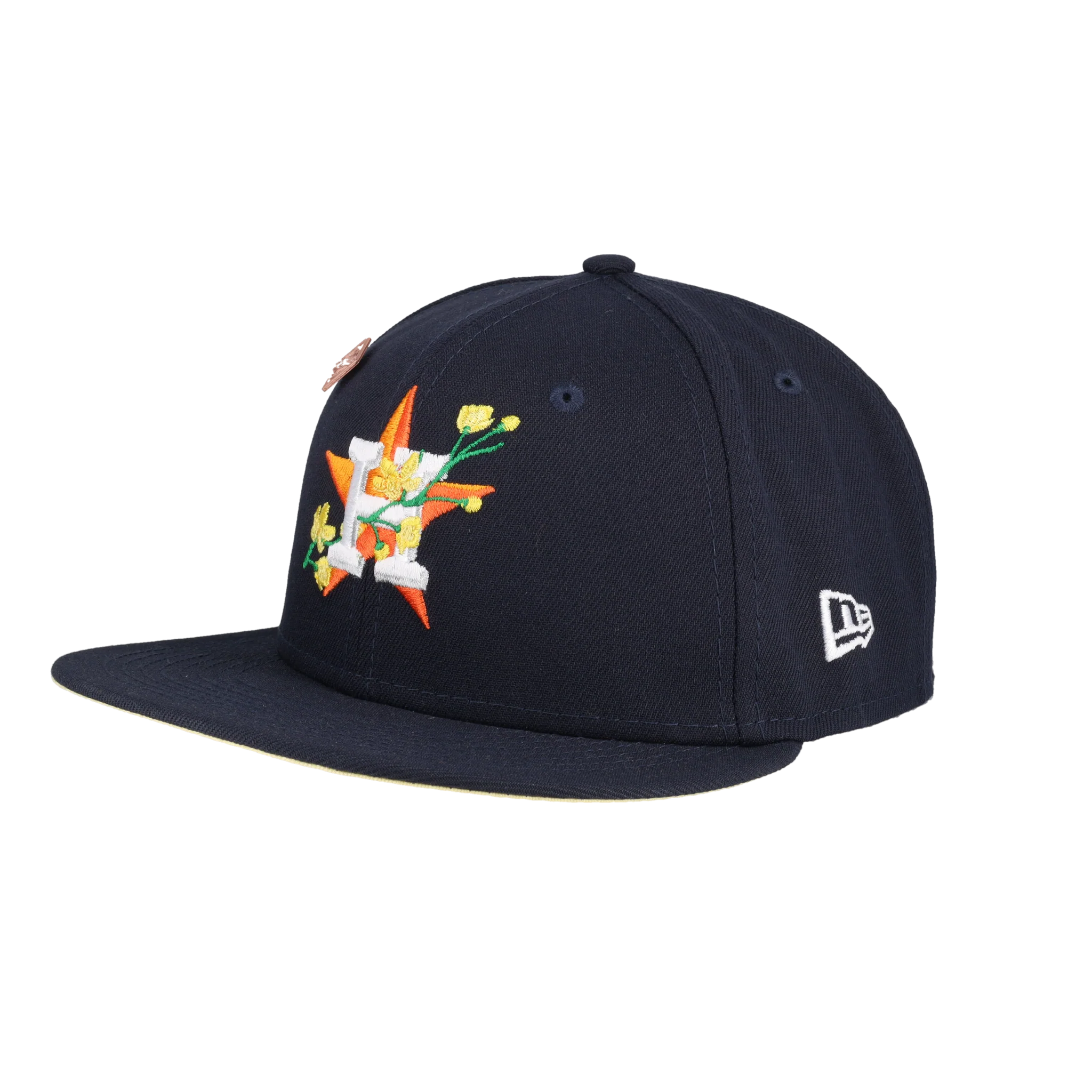 Capsule Hats - Houston Astros Side Patch Bloom 2017 World Series Patch Fitted Hat - Image 6