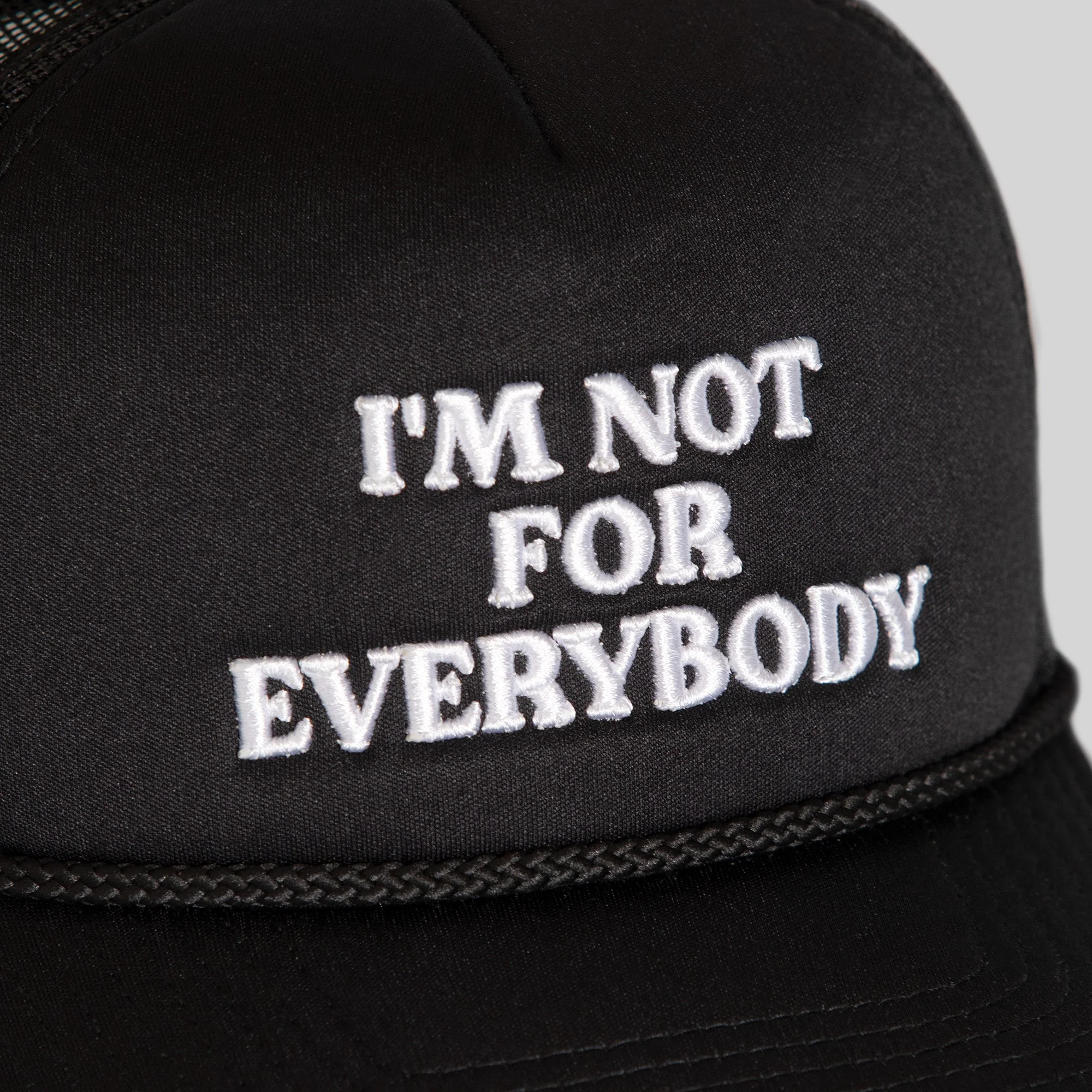 Field Grade I'M NOT FOR EVERYBODY BLACK FOAM TRUCKER - Image 2
