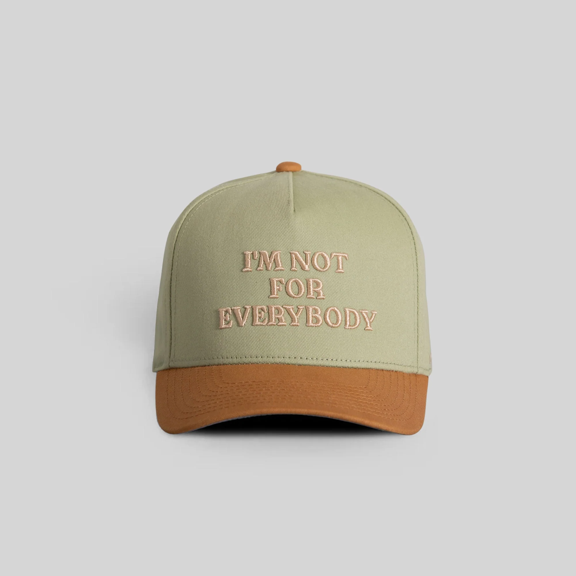 Field Grade  I'M NOT FOR EVERYBODY SAGE WHEAT TWILL TRUCKER