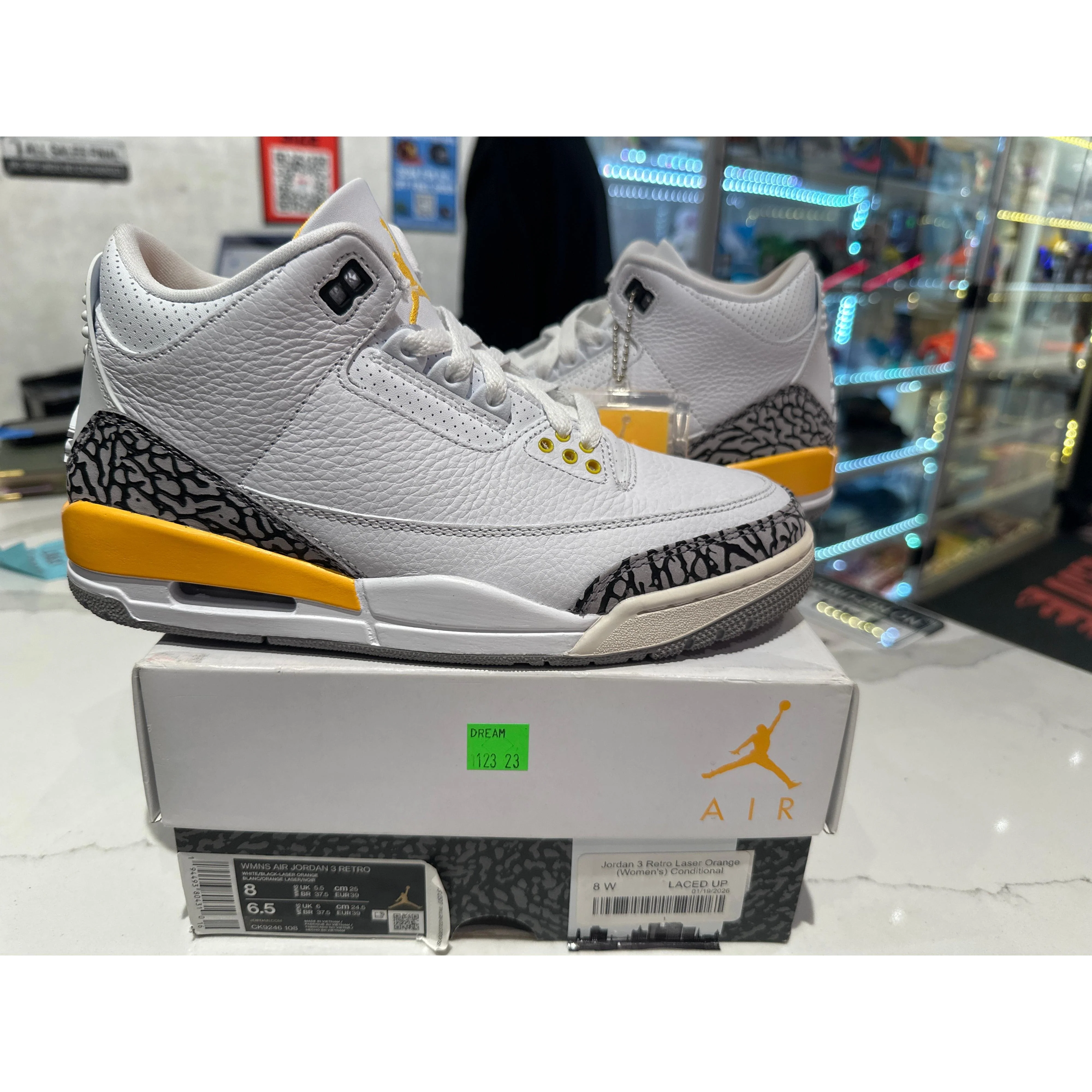 Jordan 3 Retro Laser Orange (Women's) Conditional